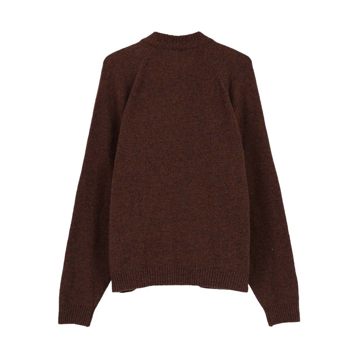 애프터매스(AFTERMATH) TWEED KNIT FULL ZIP BROWN