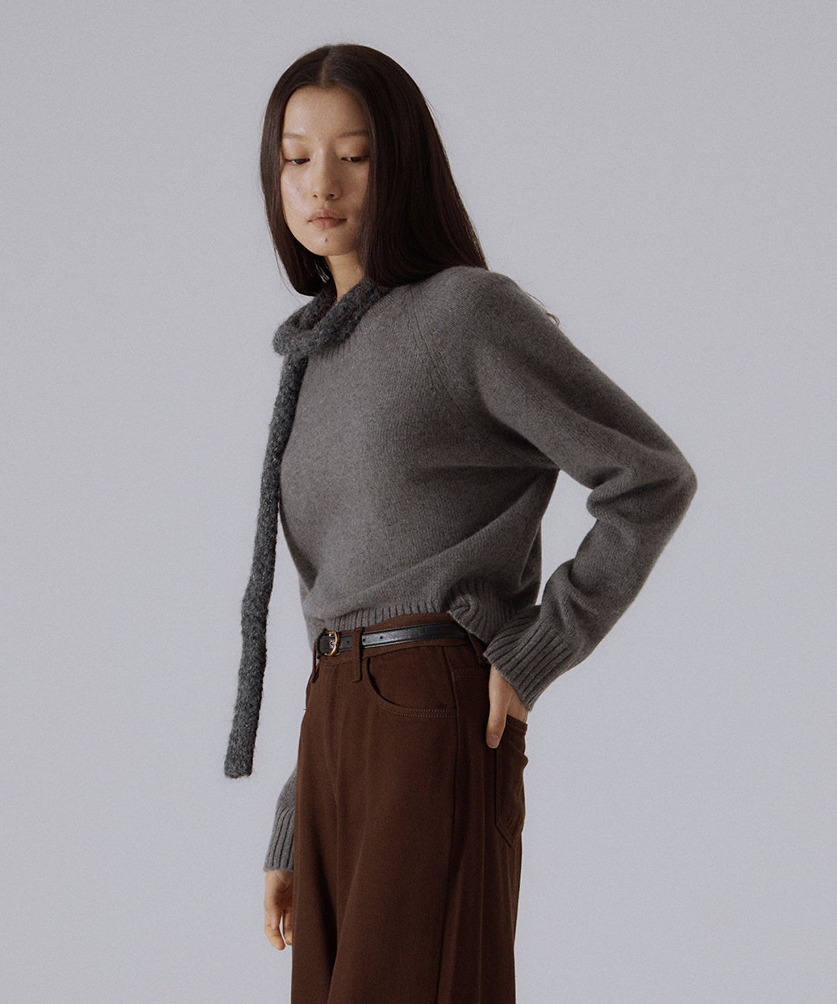 실른(SILN) Arca pullover knit (GREY)