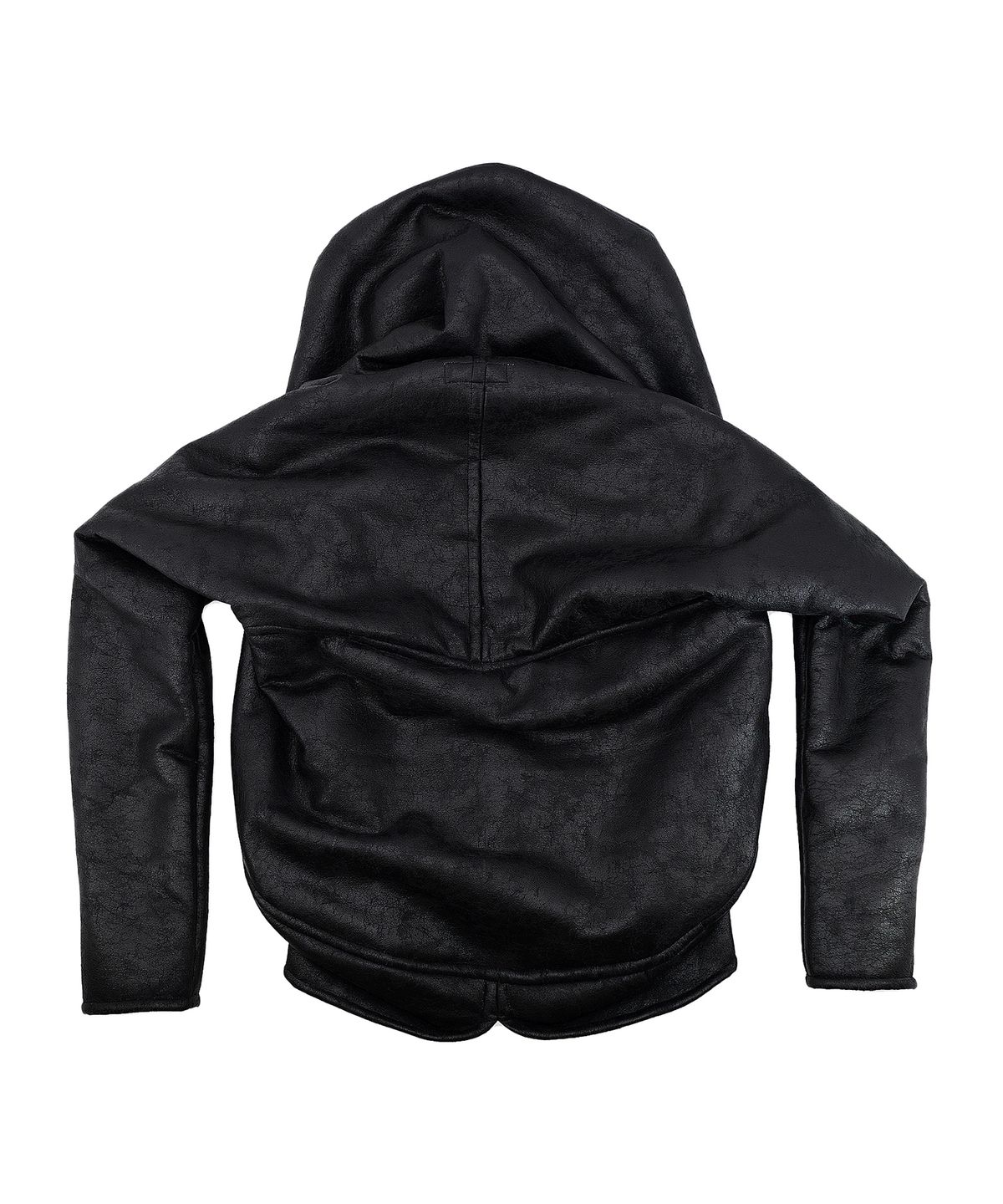 선데이오프클럽(SUNDAYOFFCLUB) “GHAST” Crackle Shearling Hoodie - Black
