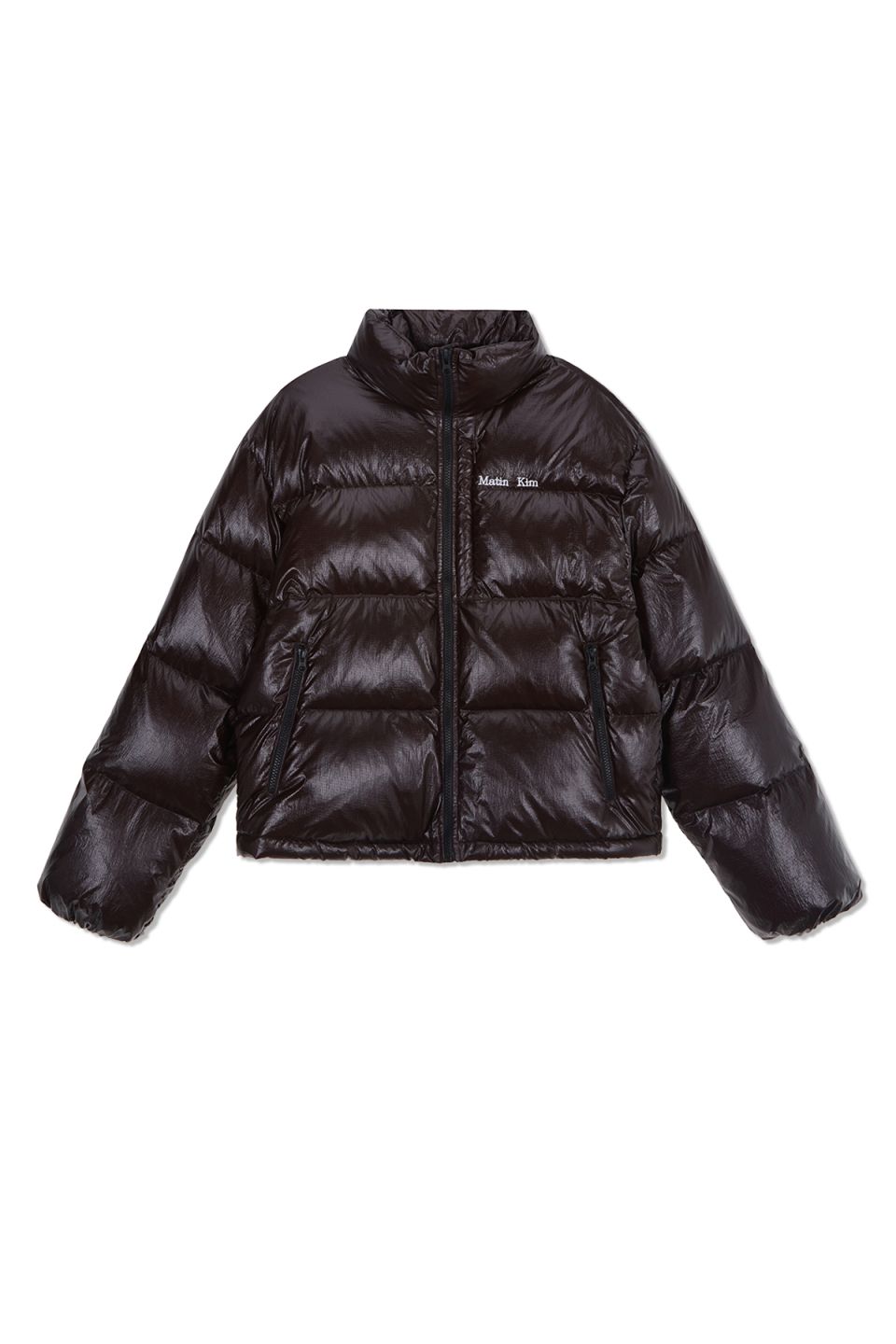 MUSINSA公式 | MATIN KIM SMALL LOGO VOLUME DOWN JUMPER FOR WOMEN IN