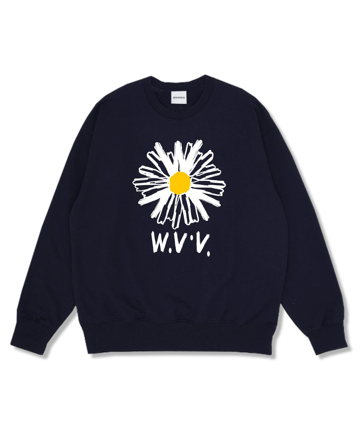 위베리벨류(WEVERYVALUE) WVV플라워 오버핏 특양면 스웨트셔츠 4컬러 (기모선택)