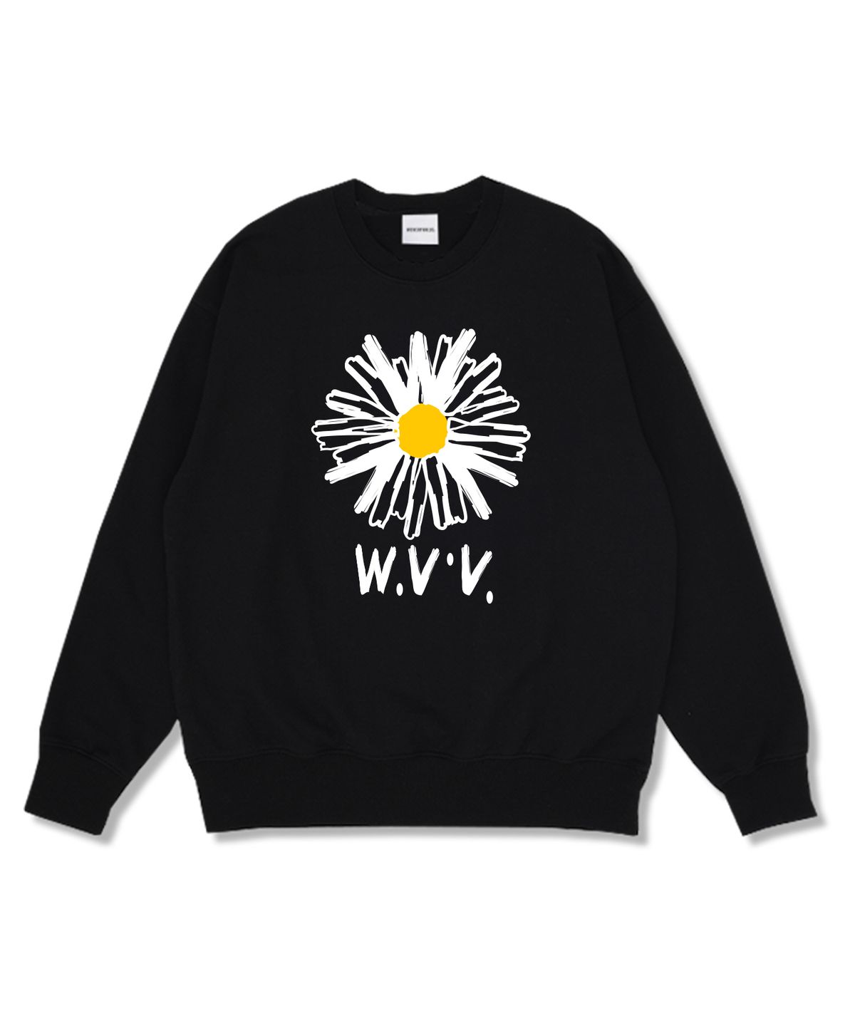 위베리벨류(WEVERYVALUE) WVV플라워 오버핏 특양면 스웨트셔츠 4컬러 (기모선택)