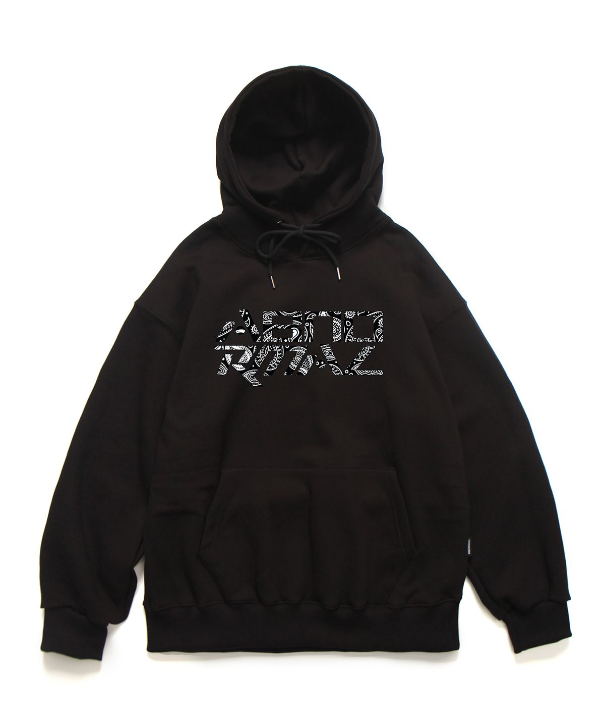앱놀머씽(ABNORMALTHING) 페이즐리 루즈핏 후드 라이트그레이