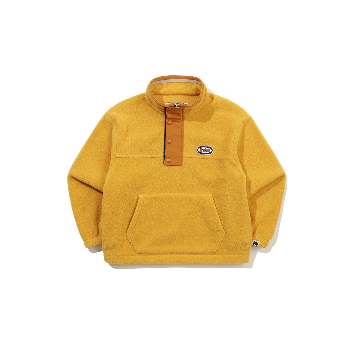 코닥 키즈(KODAK KIDS) 마이크로플리스 스탠넥 반집업 맨투맨 키즈 YELLOW