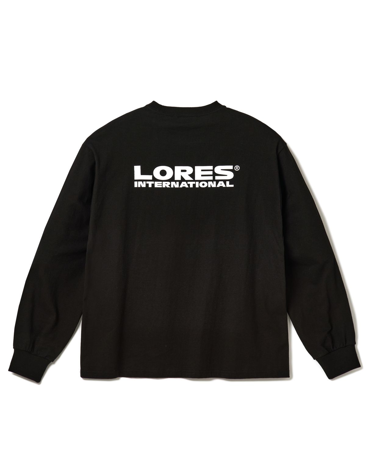 로어즈(LORES) Type Logo L/S Tee - Black