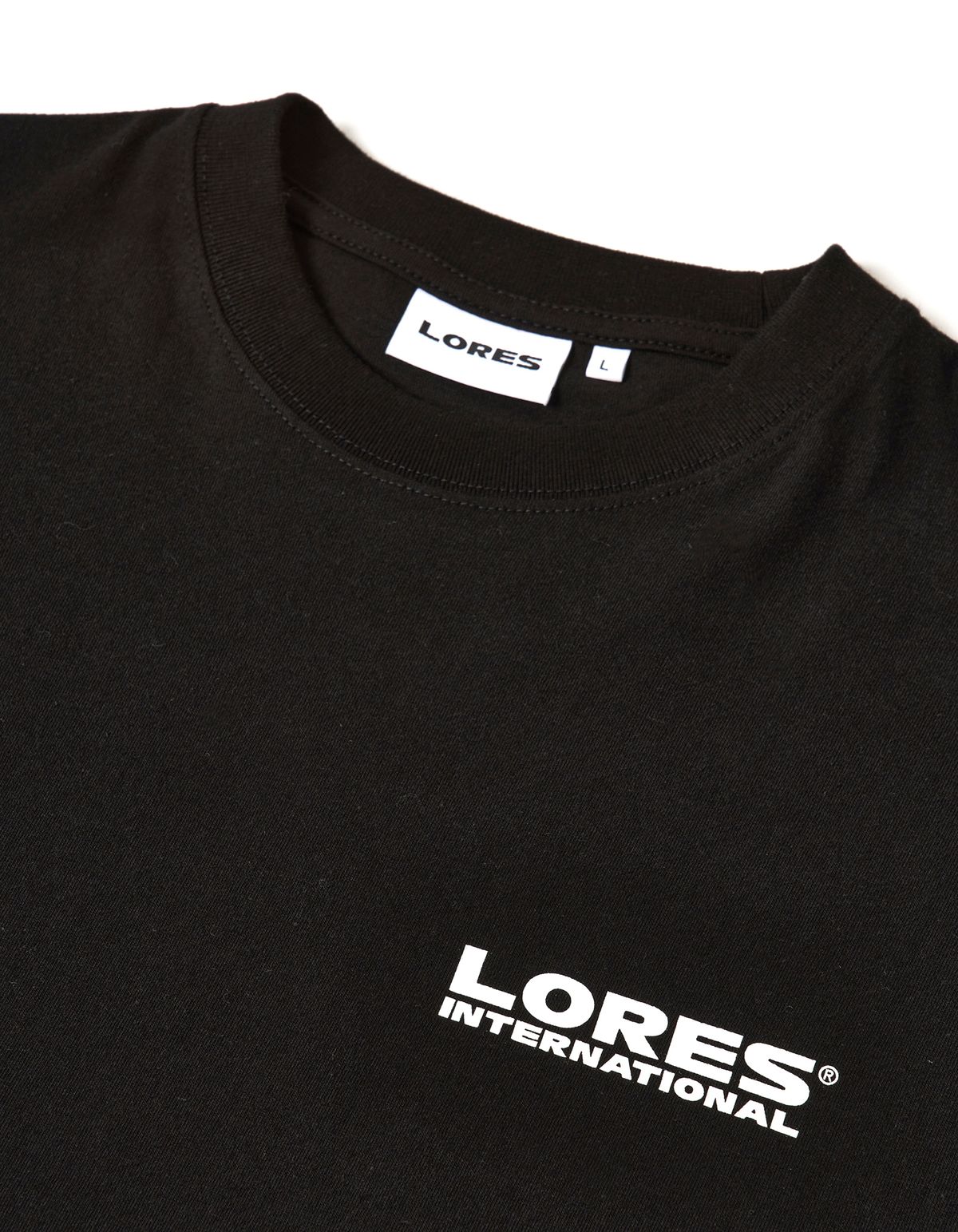 로어즈(LORES) Type Logo L/S Tee - Black