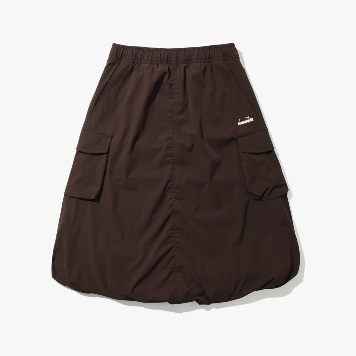 디아도라(diadora) 모르비 기모 카고 우븐 스커트 BROWN