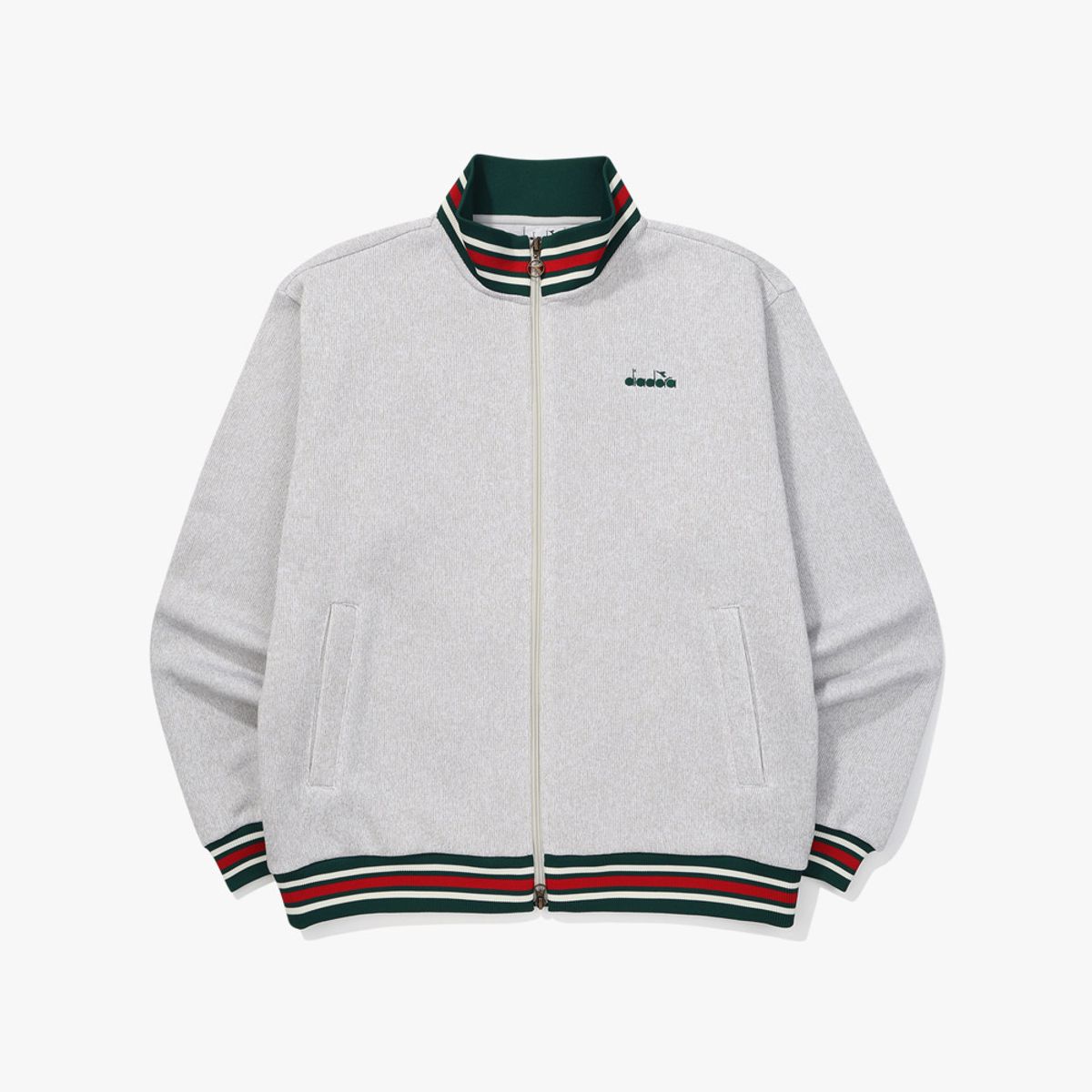 디아도라(diadora) 브러쉬드 코지 트랙 자켓 OFF WHITE