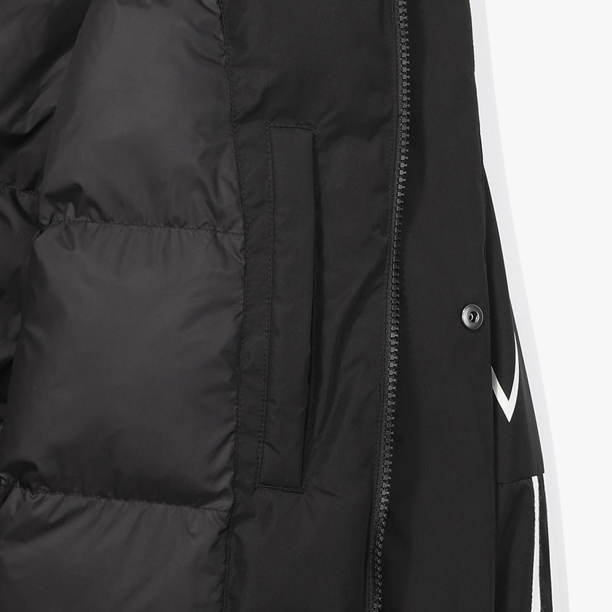 디아도라(diadora) 벤토 롱패딩 벤치코트 BLACK