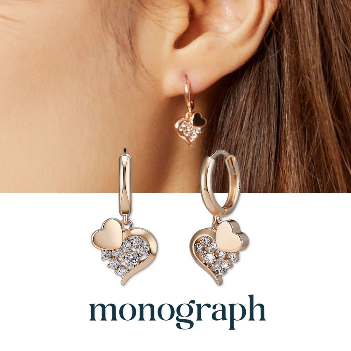 모노그래프(MONOGRAPH) 셀리나 귀걸이 MGER023S 14K Gold Plated
