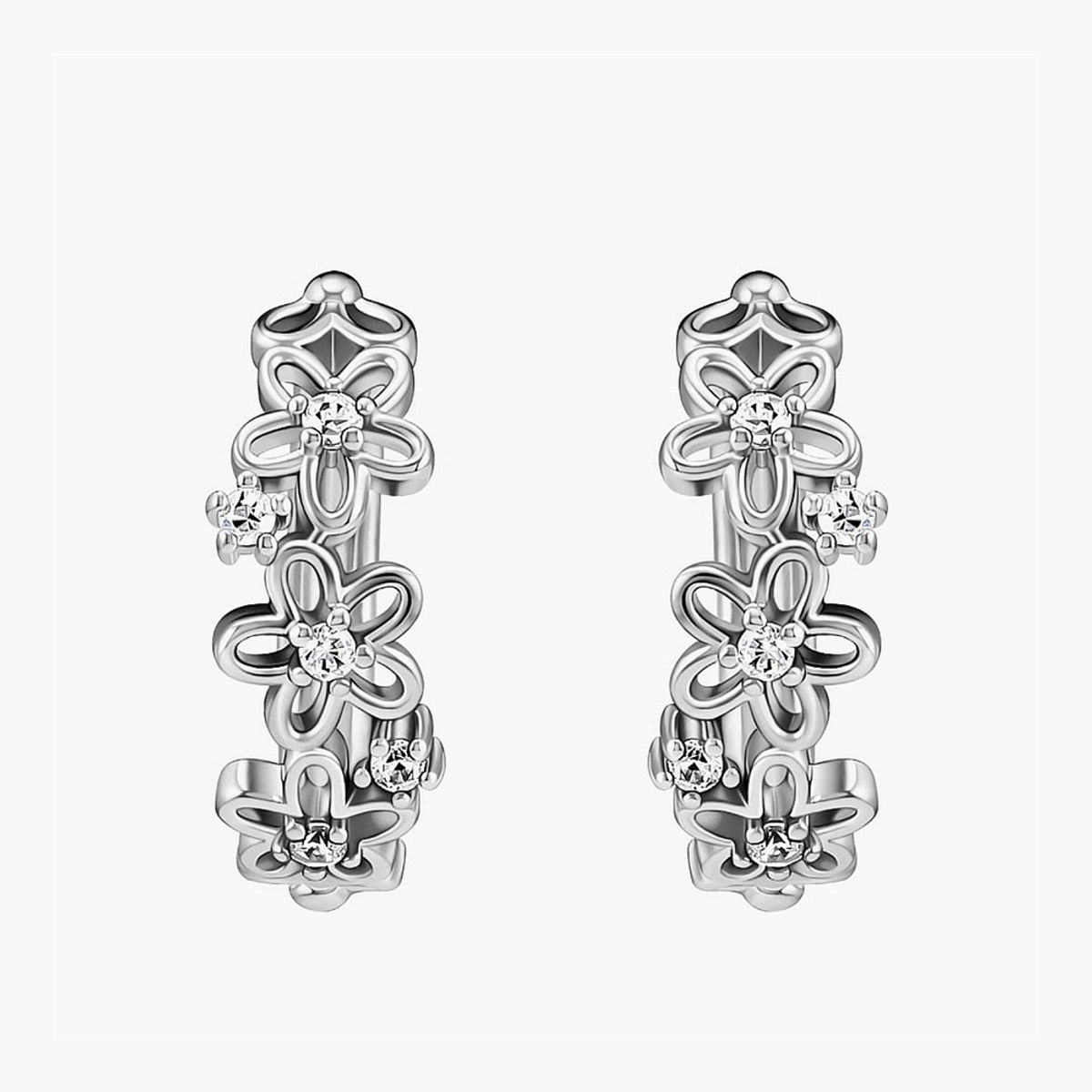 모노그래프(MONOGRAPH) 코델리아 귀걸이 MGER030S Rhodium Plated (화이트골드)