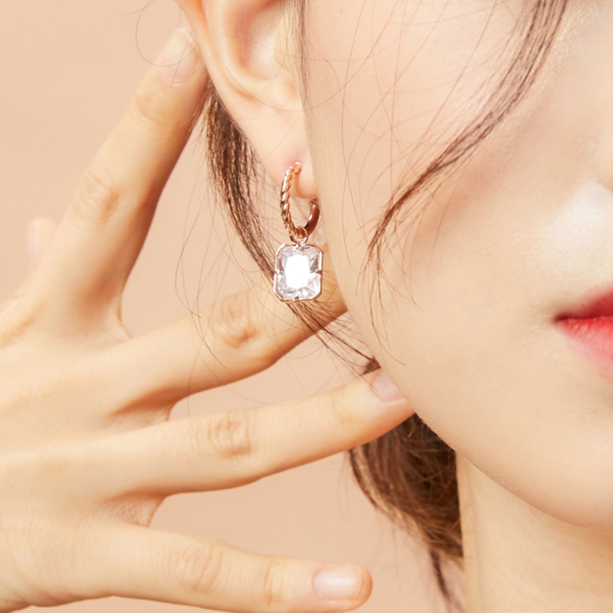 모노그래프(MONOGRAPH) 애니스톤 귀걸이 MGER040S 14K Gold Plated