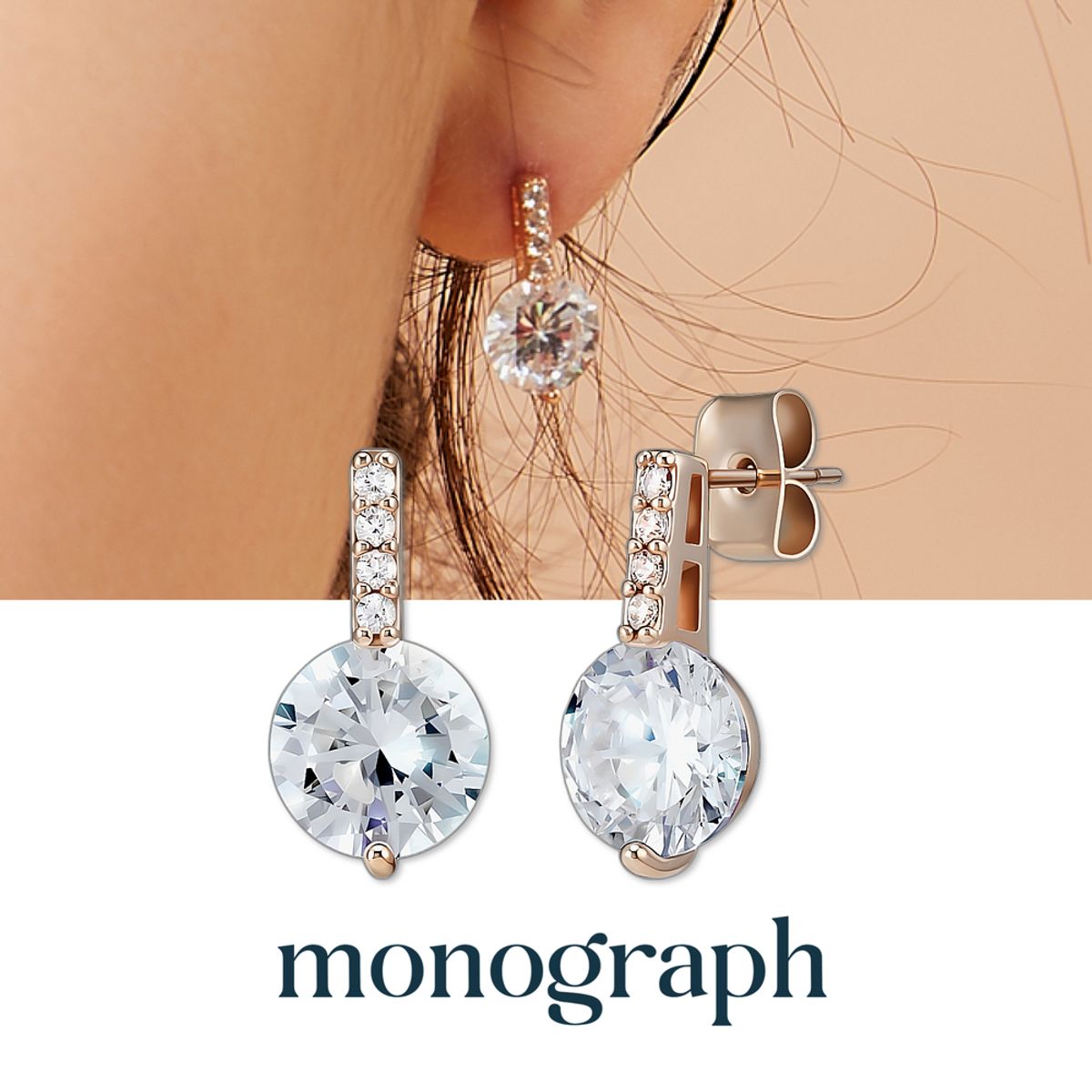 모노그래프(MONOGRAPH) 리리아 귀걸이 MGER049S 14K Gold Plated