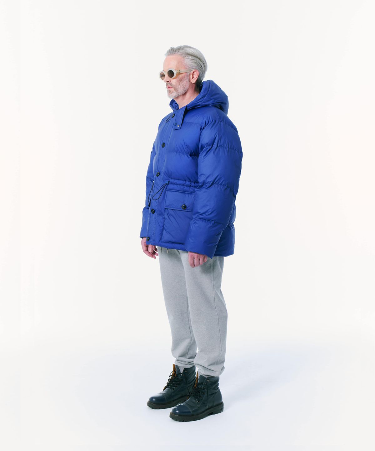 밀라코드(MILACODE) Versatil Down Parka (Duck Down Semi Over Fit) (BLUE)