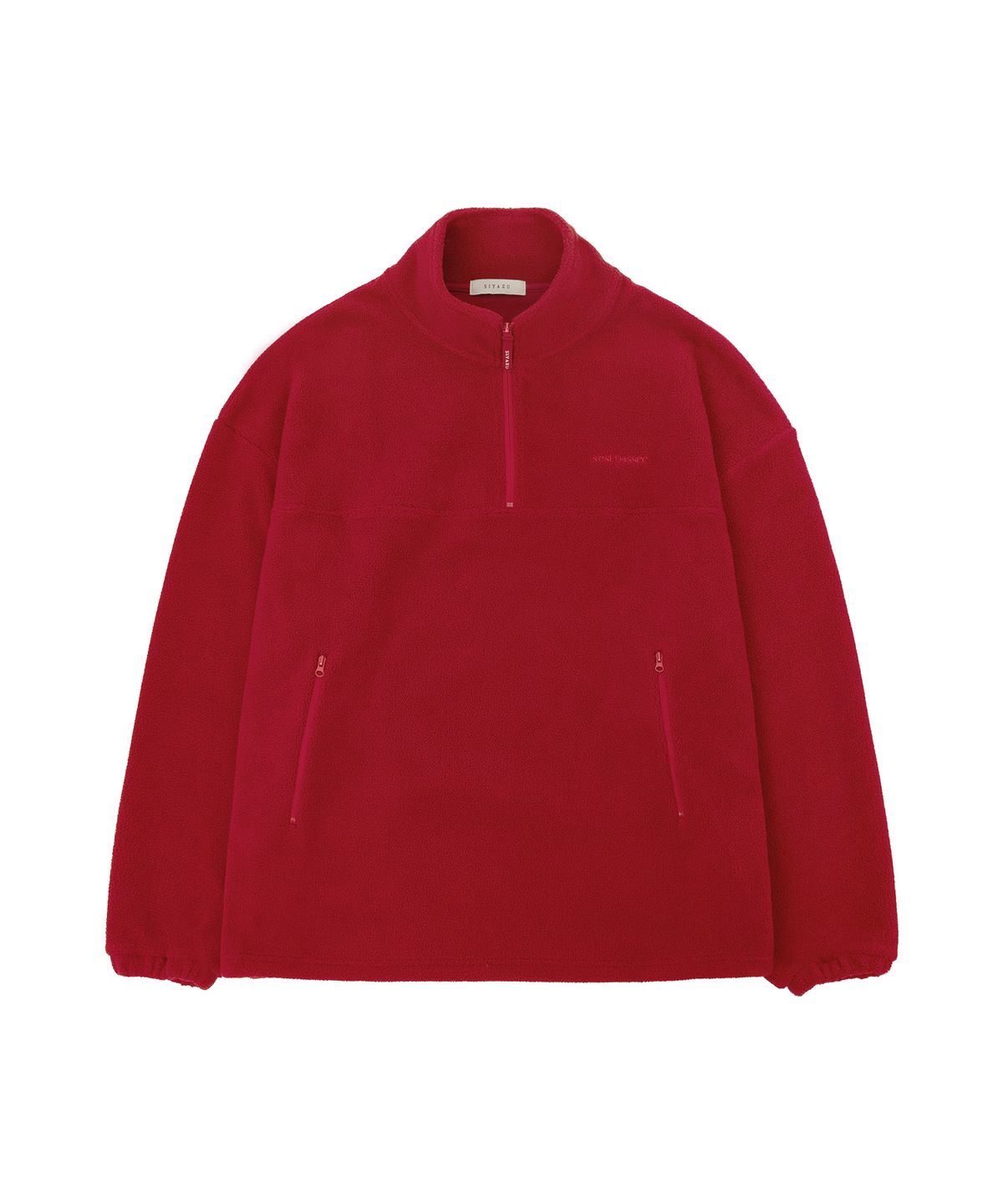 시야쥬(SIYAZU) SITP5237 컴포트 플리스 풀오버 탑_Red