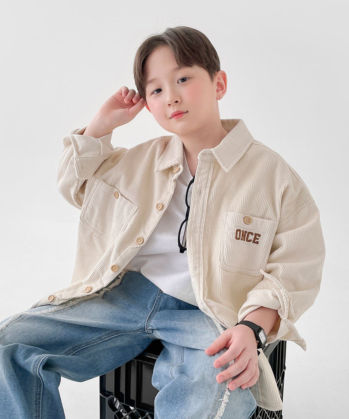 베리클로젯(BERRYCLOSET) 원스 코듀로이 셔츠