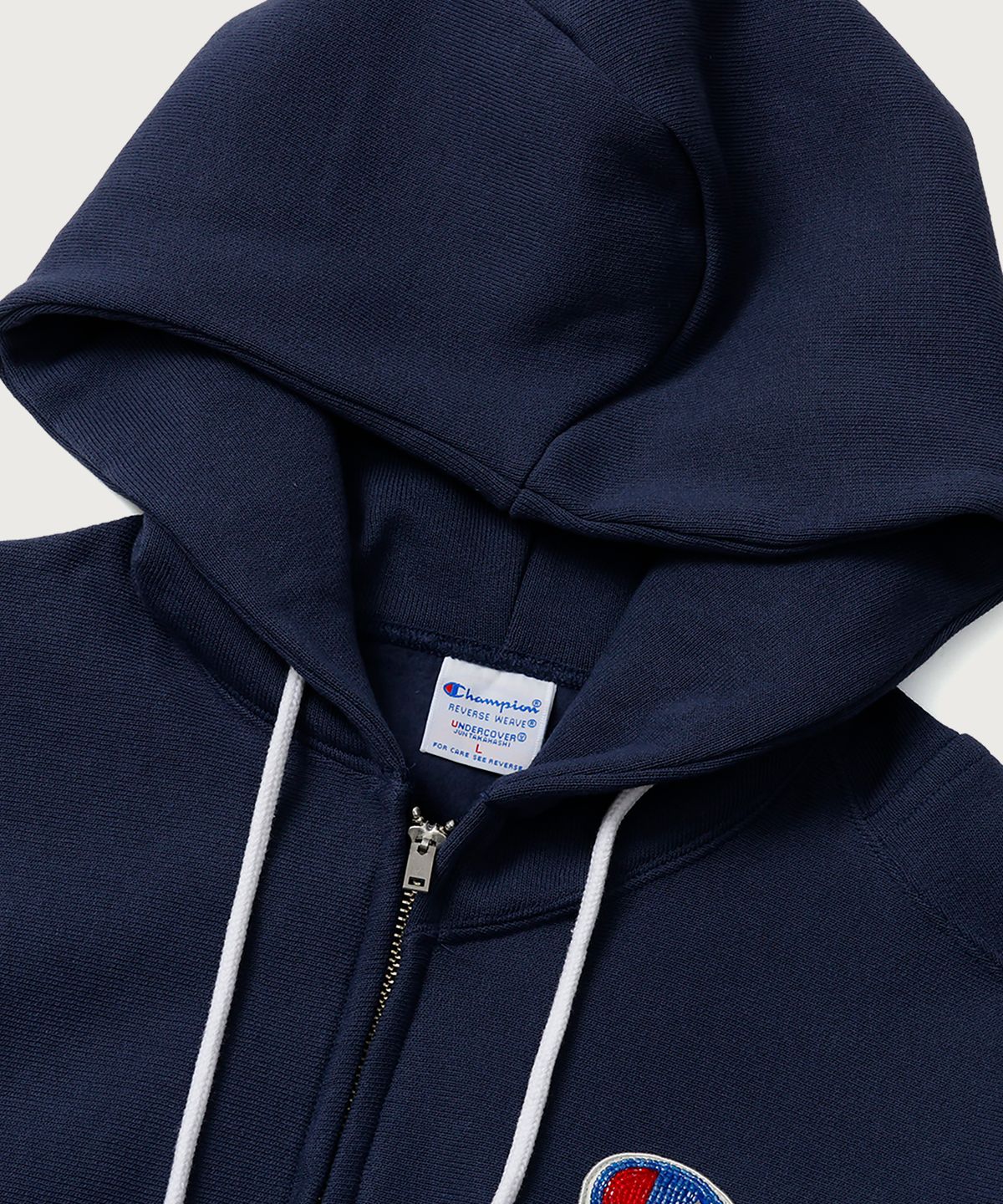 챔피온(CHAMPION) 챔피온 X 언더커버 리버스위브 스트럭처드 후드 집업 Dark Navy