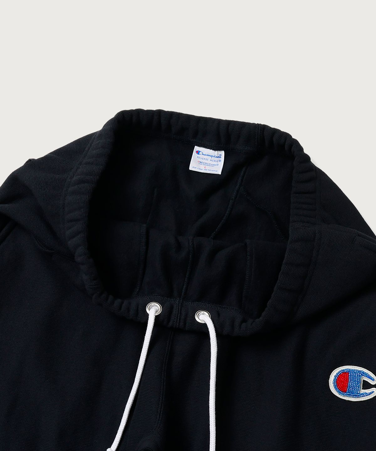 챔피온(CHAMPION) 챔피온 X 언더커버 리버스위브 스트럭처드 스웨트 팬츠 Black