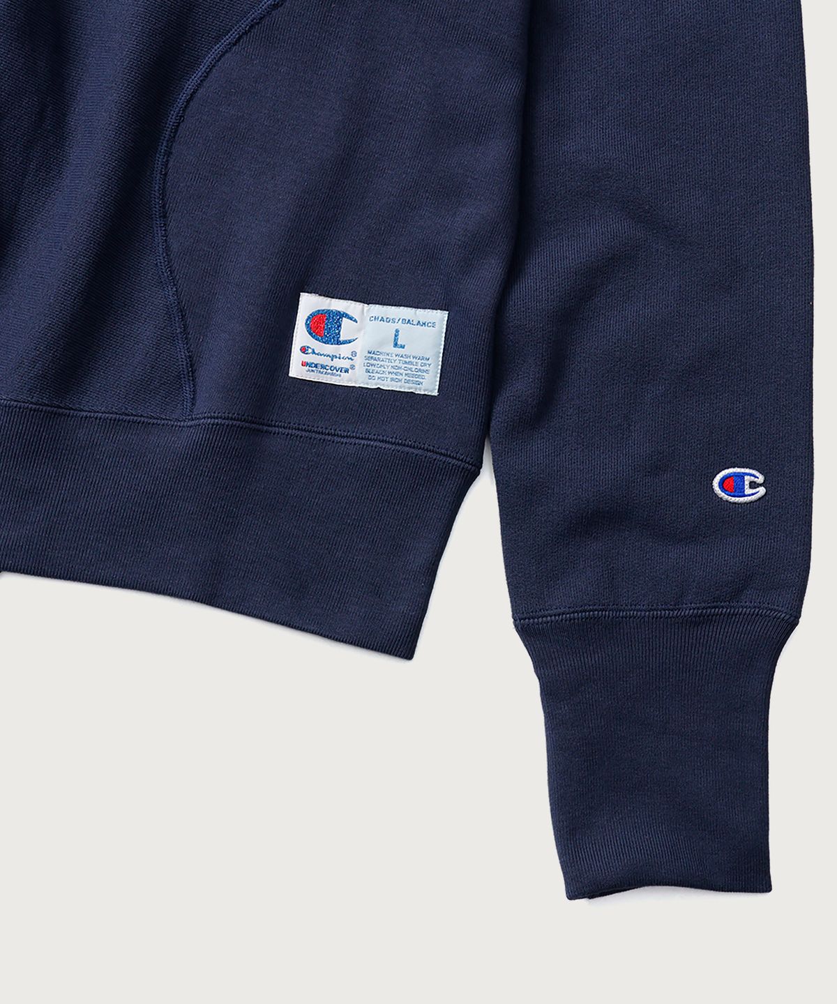 챔피온(CHAMPION) 챔피온 X 언더커버 리버스위브 스트럭처드 스웨트셔츠 Dark Navy
