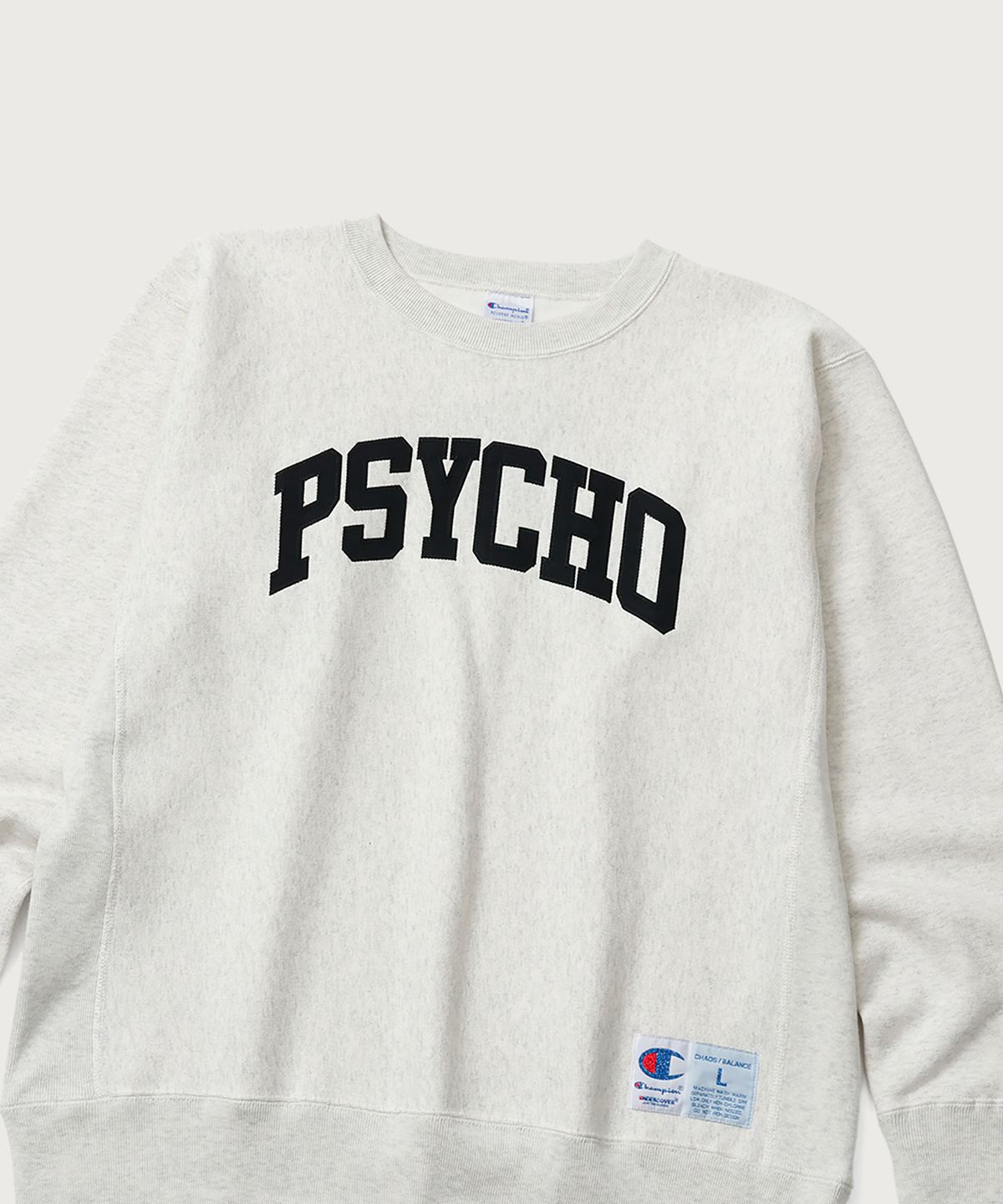 챔피온(CHAMPION) 챔피온 X 언더커버 리버스위브 PSYCHO 스웨트셔츠 Oatmeal