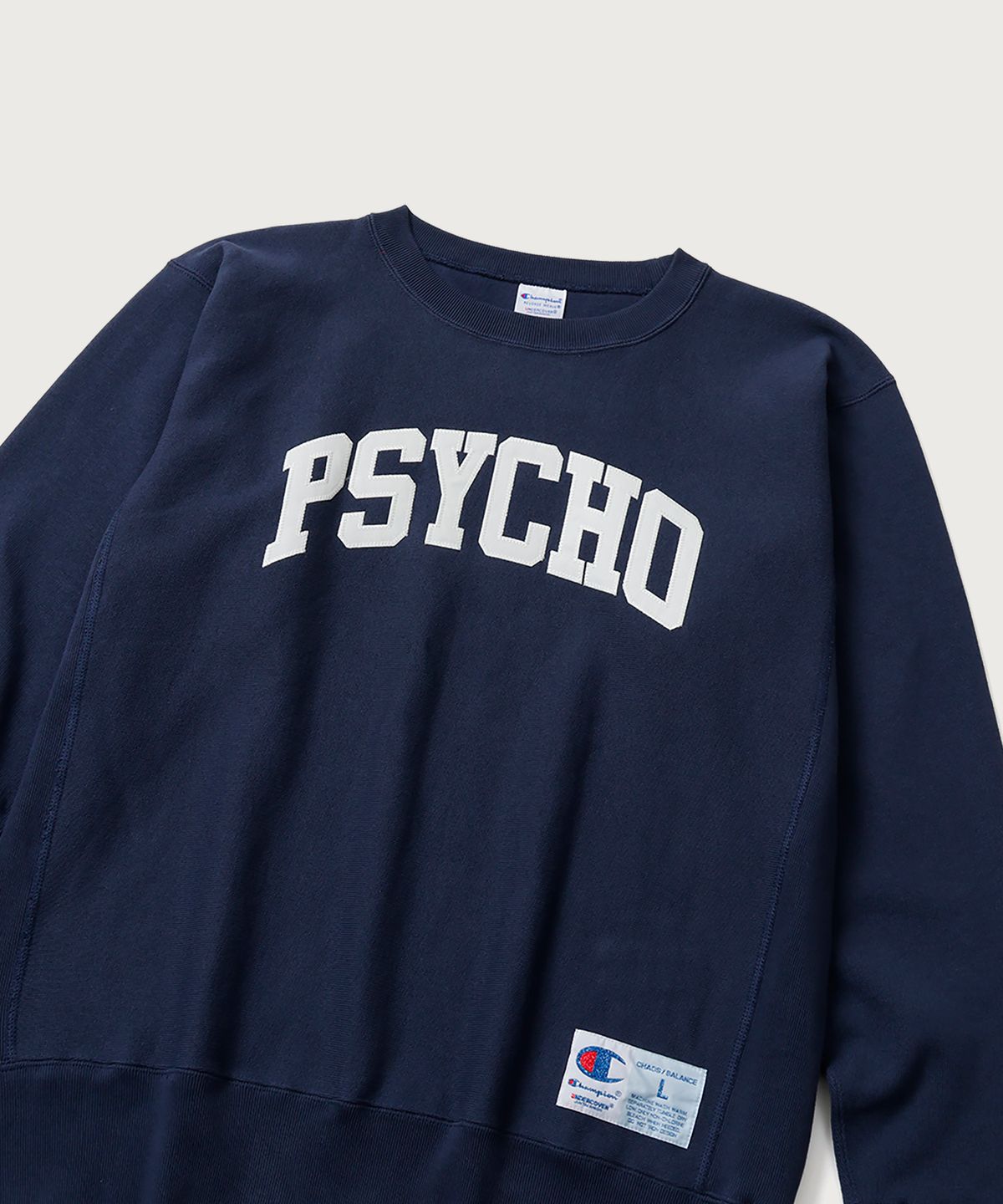 챔피온(CHAMPION) 챔피온 X 언더커버 리버스위브 PSYCHO 스웨트셔츠 Dark Navy