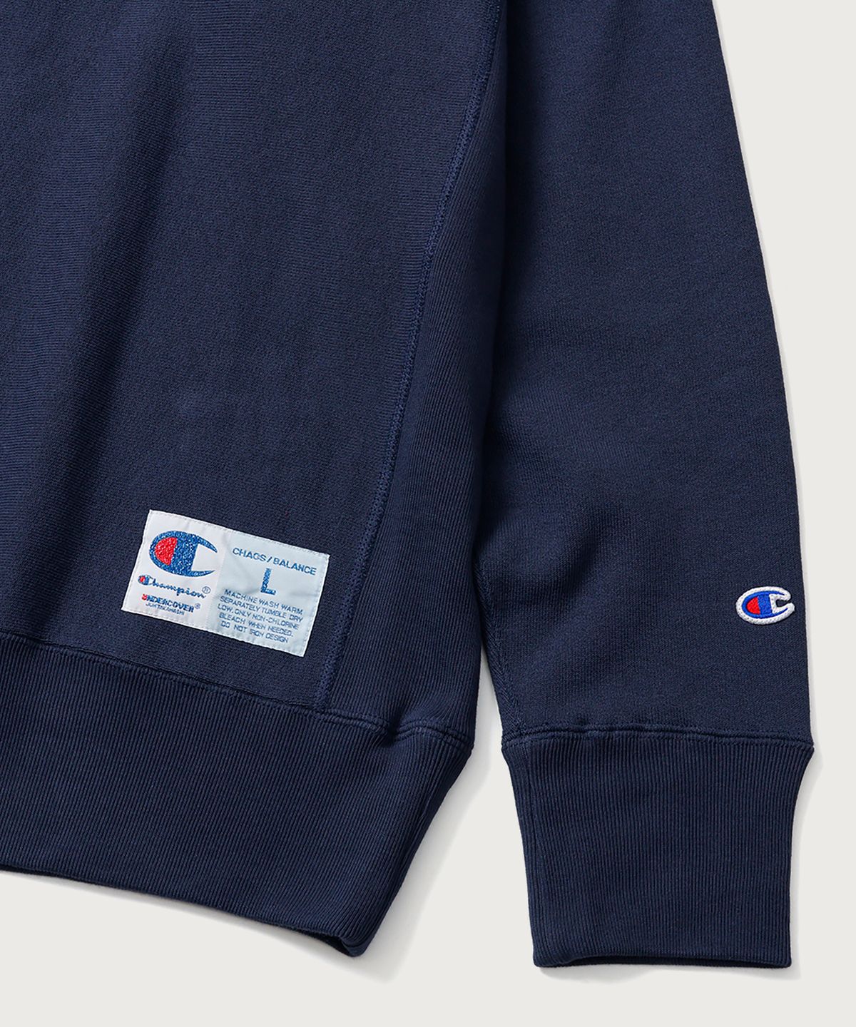 챔피온(CHAMPION) 챔피온 X 언더커버 리버스위브 PSYCHO 스웨트셔츠 Dark Navy