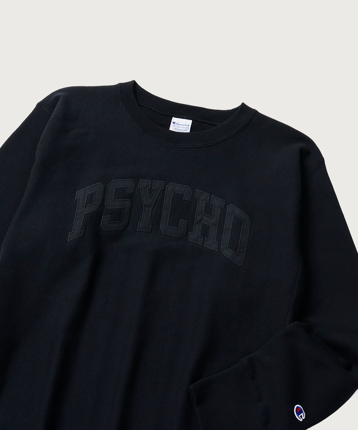 챔피온(CHAMPION) 챔피온 X 언더커버 리버스위브 PSYCHO 스웨트셔츠 Black