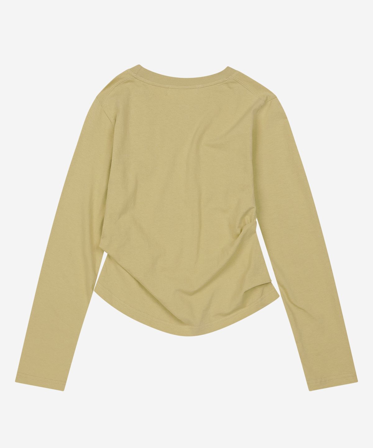 하트익스플로러(HEARTEXPLORER) Flowline pintuck long sleeves (mustard)