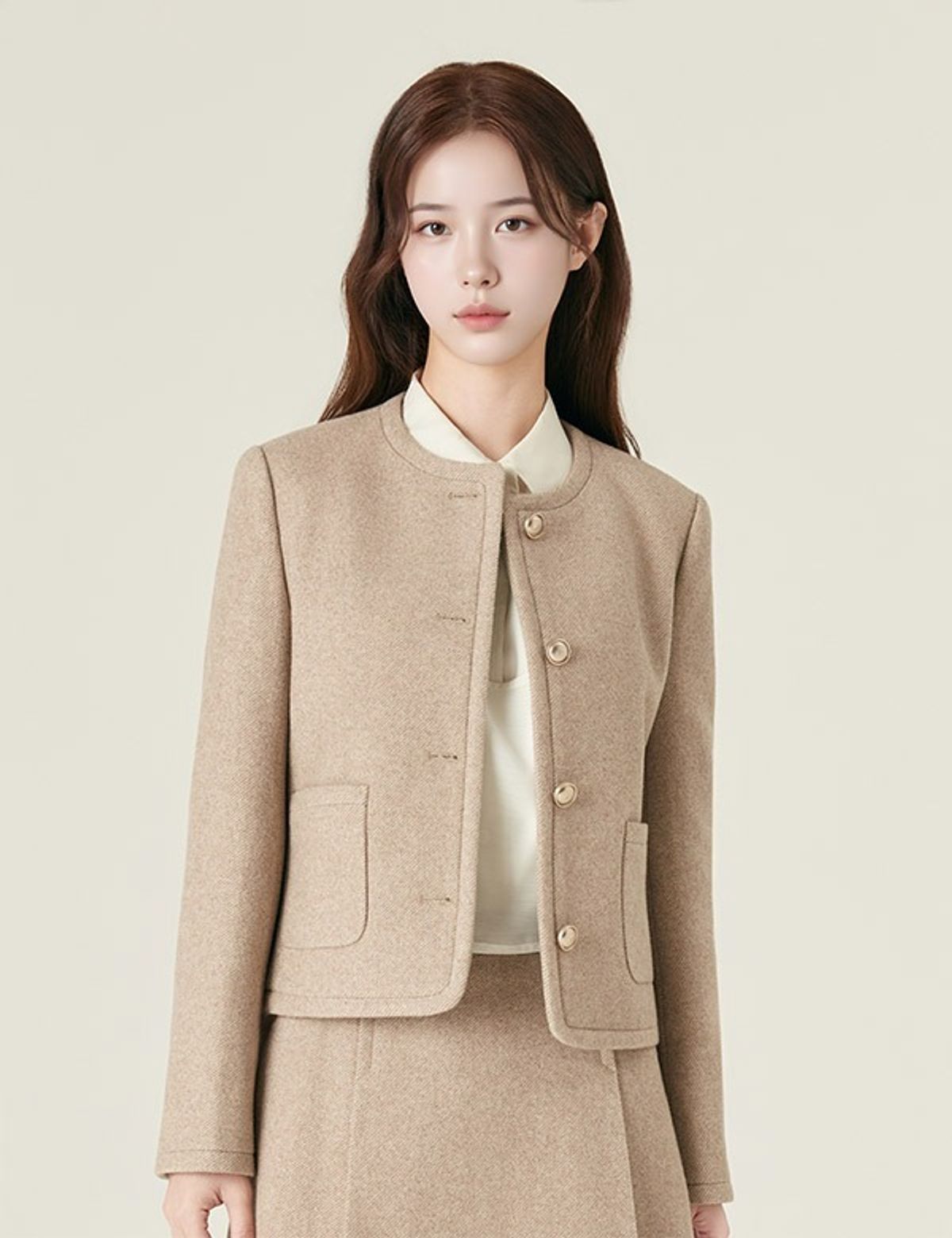 로엠(ROEM) 올데이자켓 칼라리스 울 자켓_RMJKF4VR51