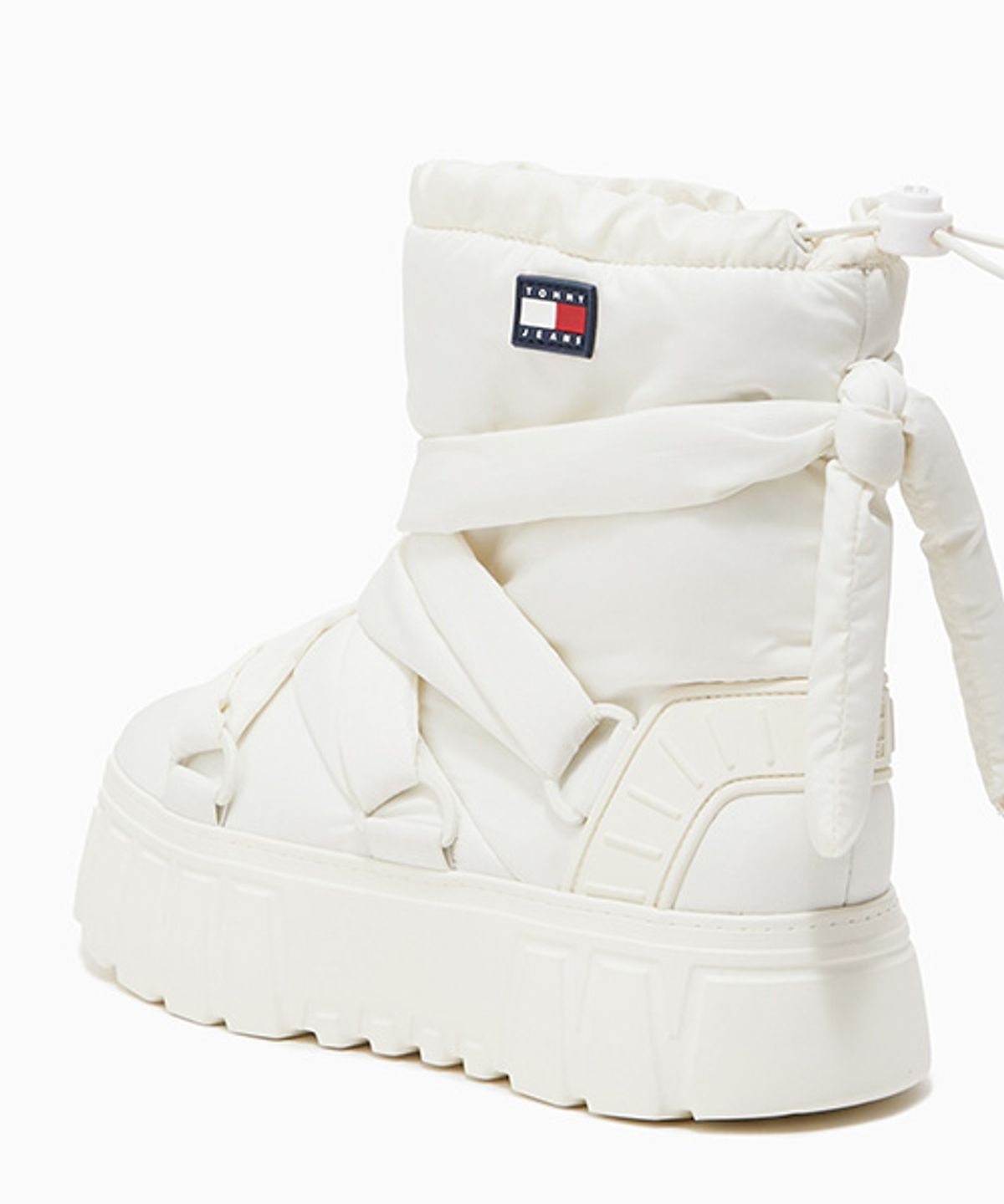 타미진스(TOMMY JEANS) 비 나일론 스노우부츠-아이보리(T52F7ASB460JT1YBI)