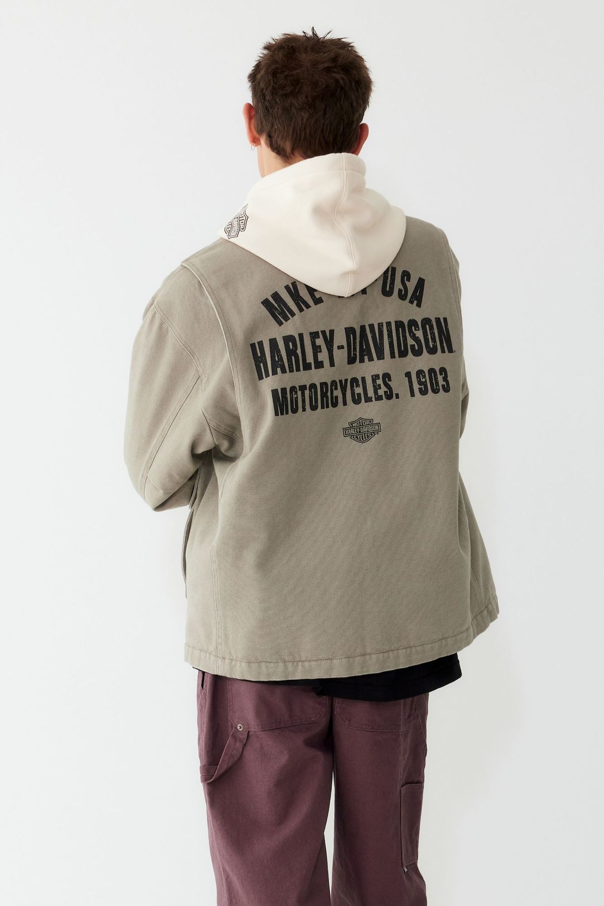 할리데이비슨 컬렉션스®(HARLEY-DAVIDSON COLLECTIONS®) 옥스포드 워크자켓_그레이 HH15303006