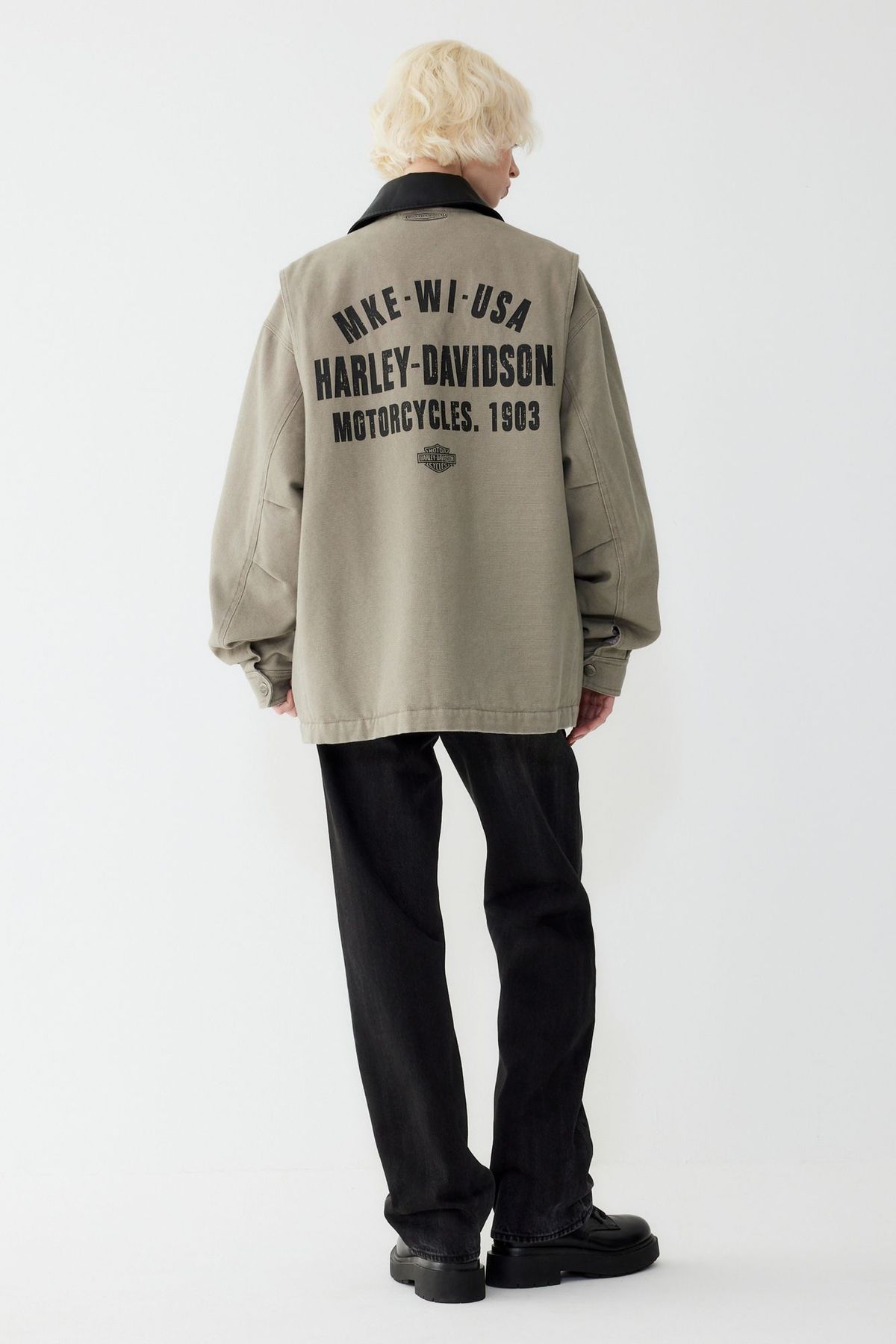 할리데이비슨 컬렉션스®(HARLEY-DAVIDSON COLLECTIONS®) 옥스포드 워크자켓_그레이 HH15303006