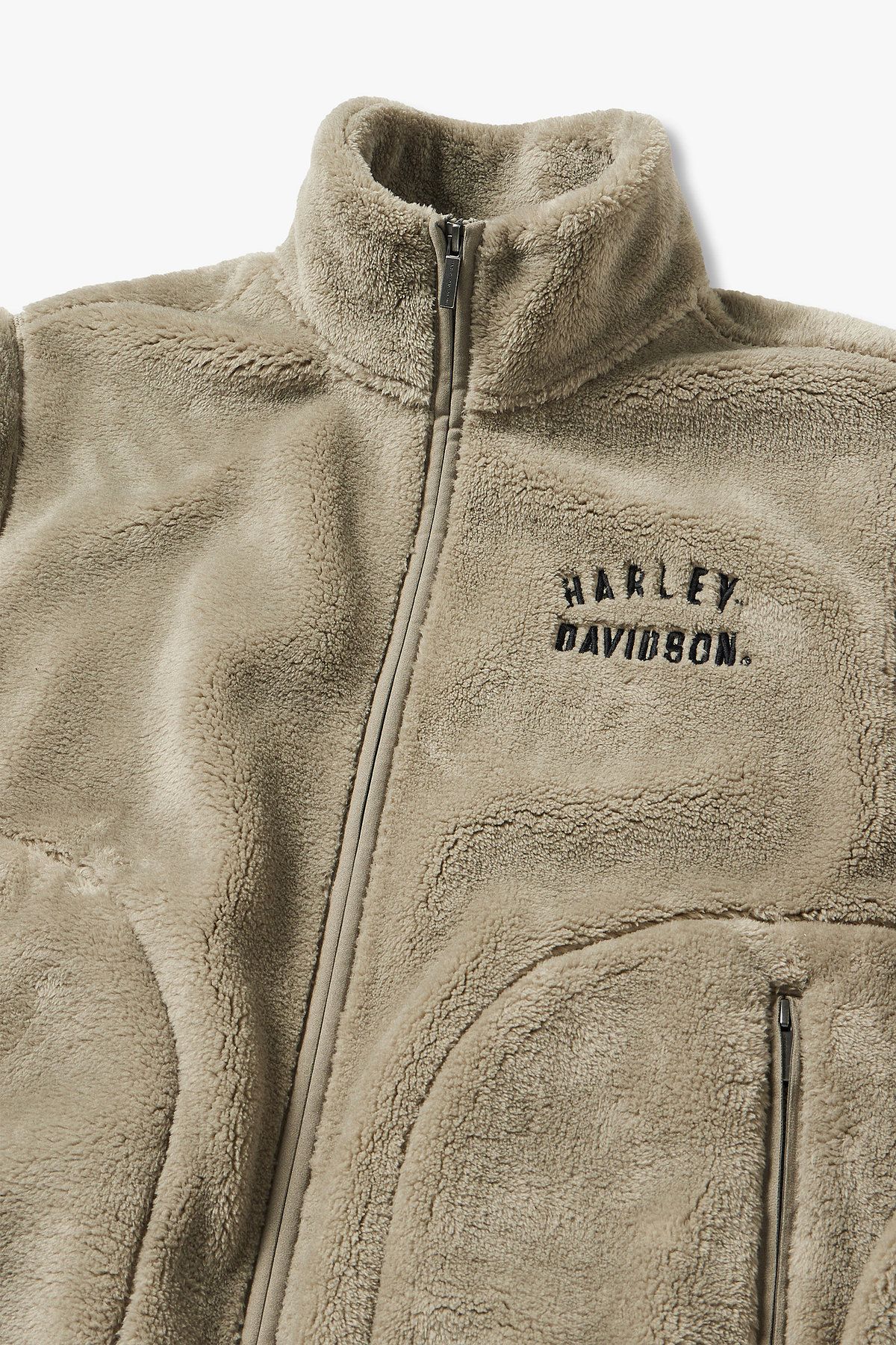 할리데이비슨 컬렉션스®(HARLEY-DAVIDSON COLLECTIONS®) 라이드 투 리브 그래픽 플리스 자켓_라이트 카키 HH15303301