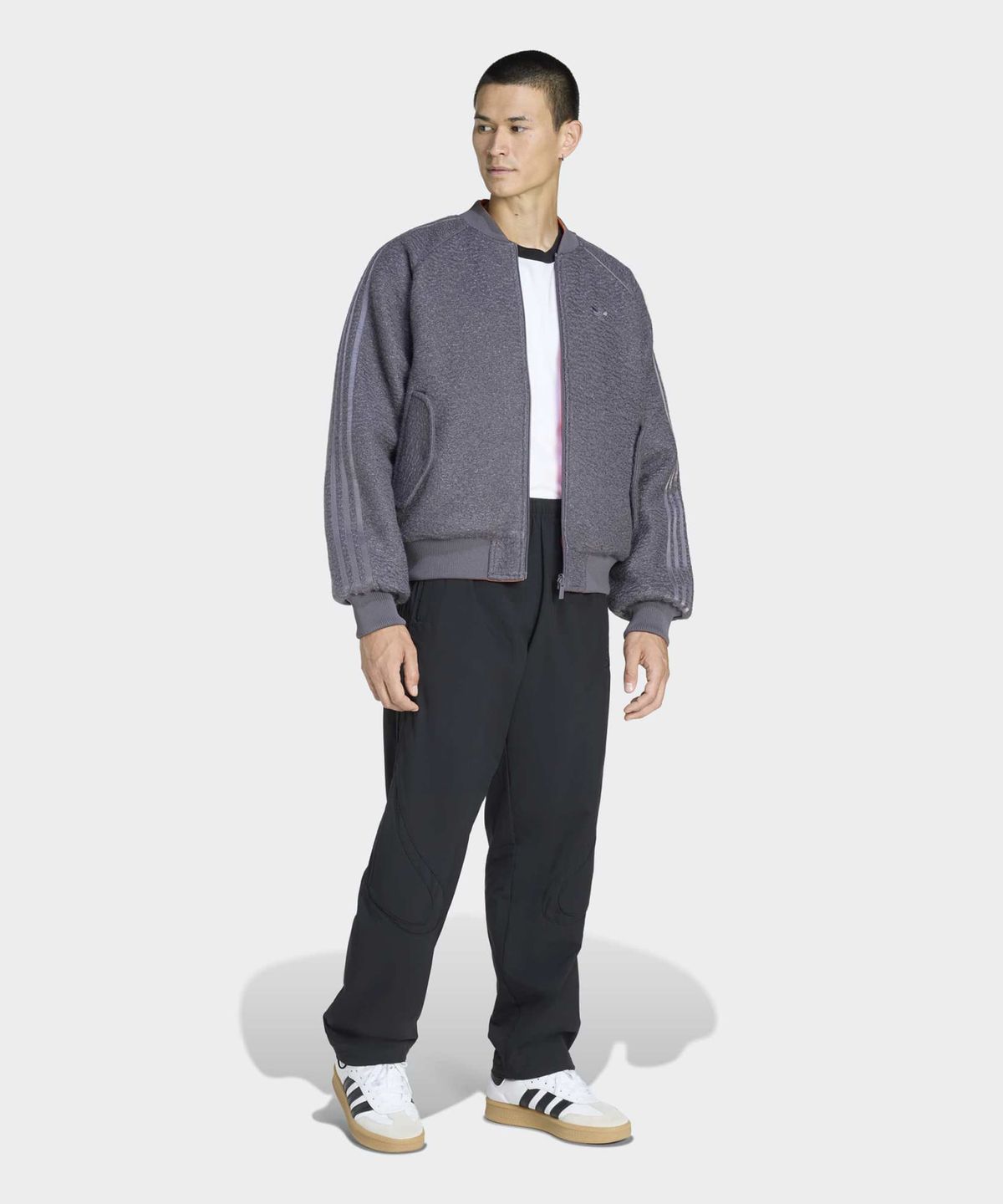 아디다스(ADIDAS) 리버서블 슈퍼스타 봄버 재킷 - 그레이 / KR7618