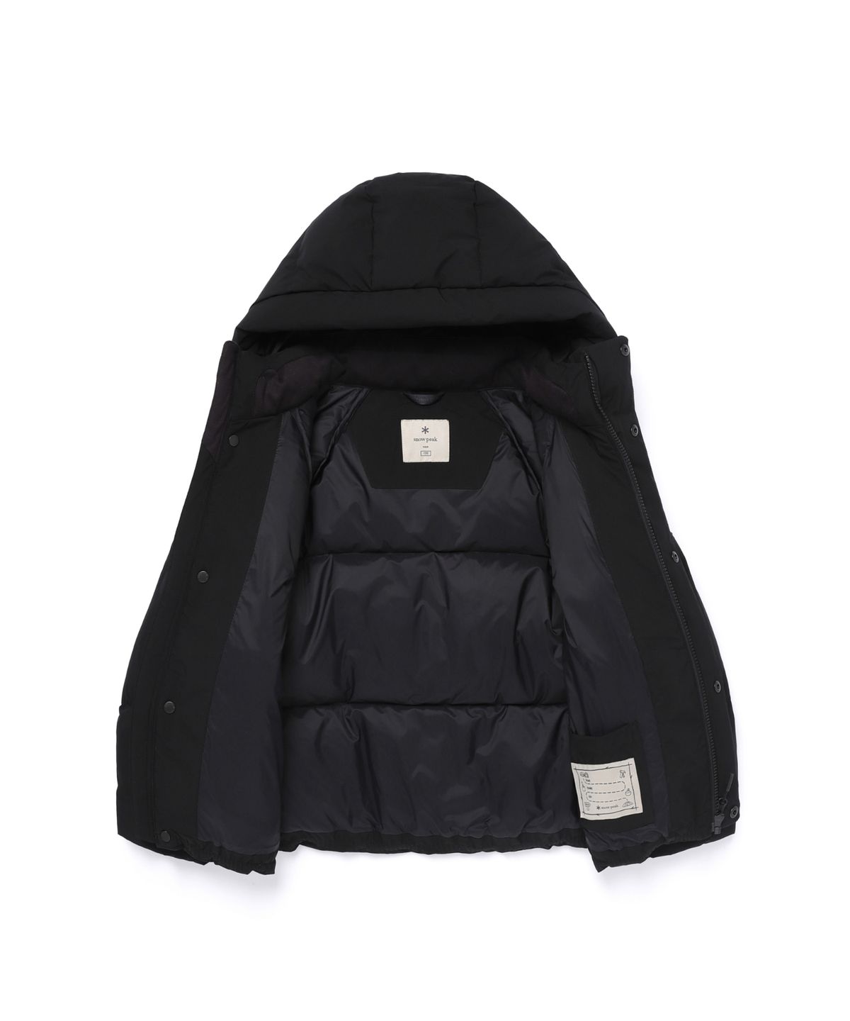 스노우피크 어패럴 키즈(SNOWPEAK APPAREL KIDS) 키즈 티타닉 후드 헤비 다운 자켓 (S25WKFDJ84) Black