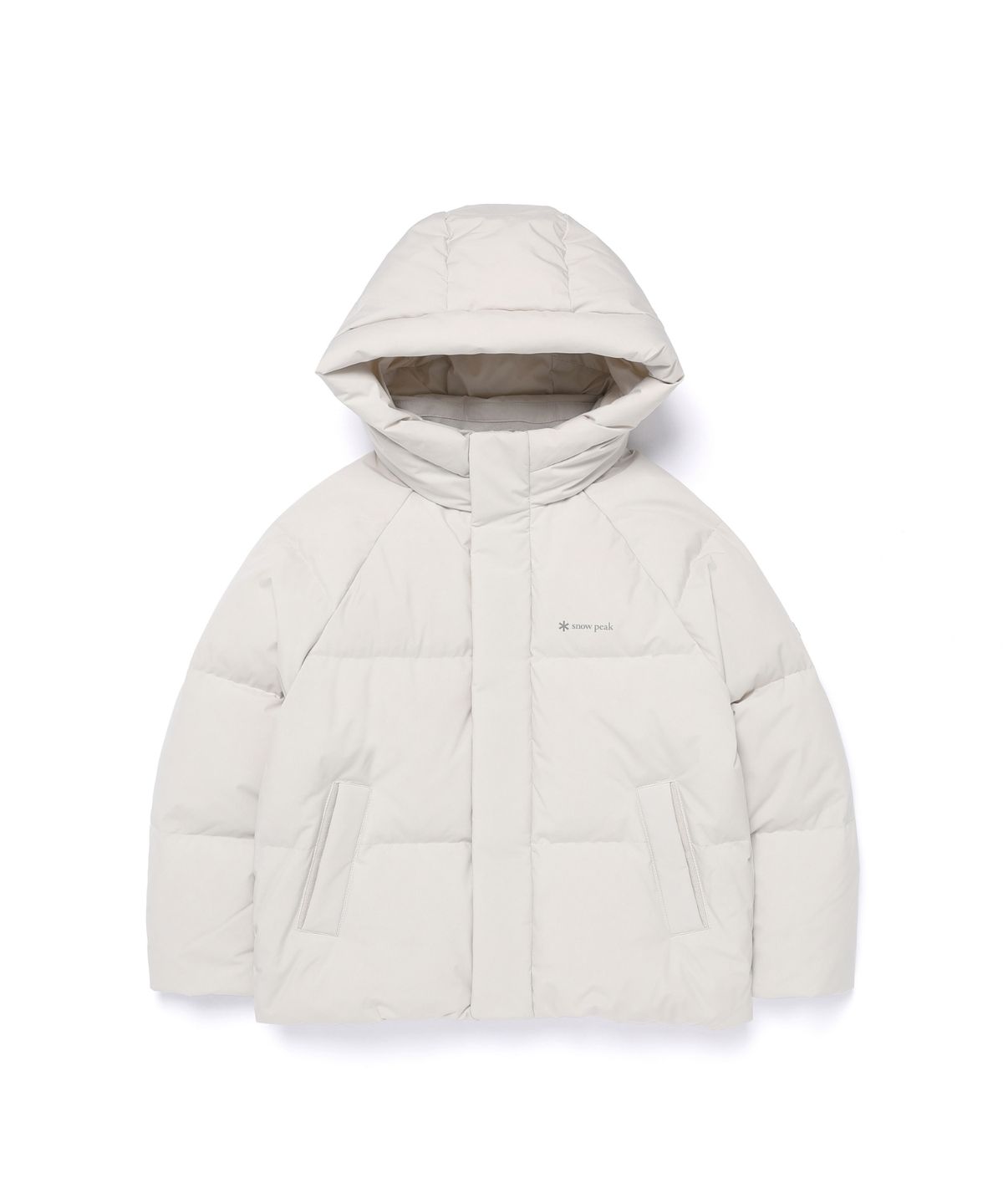 스노우피크 어패럴 키즈(SNOWPEAK APPAREL KIDS) 키즈 티타닉 후드 헤비 다운 자켓 (S25WKFDJ84) Light Beige