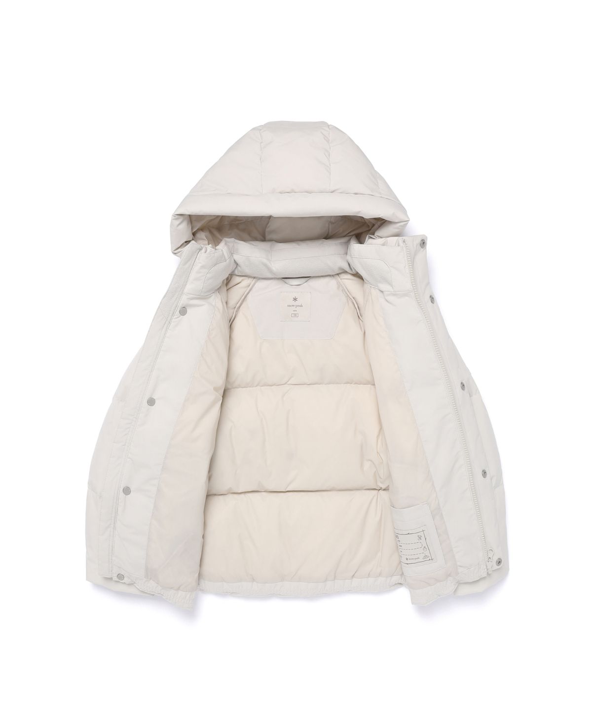 스노우피크 어패럴 키즈(SNOWPEAK APPAREL KIDS) 키즈 티타닉 후드 헤비 다운 자켓 (S25WKFDJ84) Light Beige