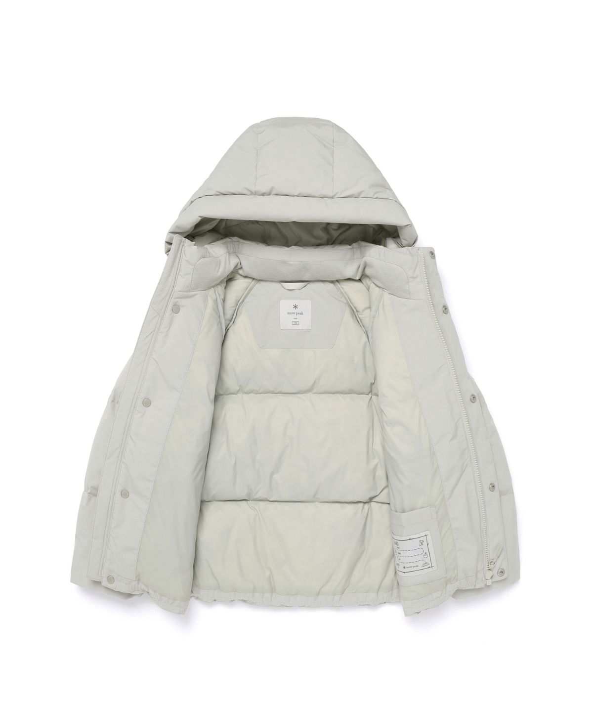 스노우피크 어패럴 키즈(SNOWPEAK APPAREL KIDS) 키즈 티타닉 후드 헤비 다운 자켓 (S25WKFDJ84) Mint Khaki