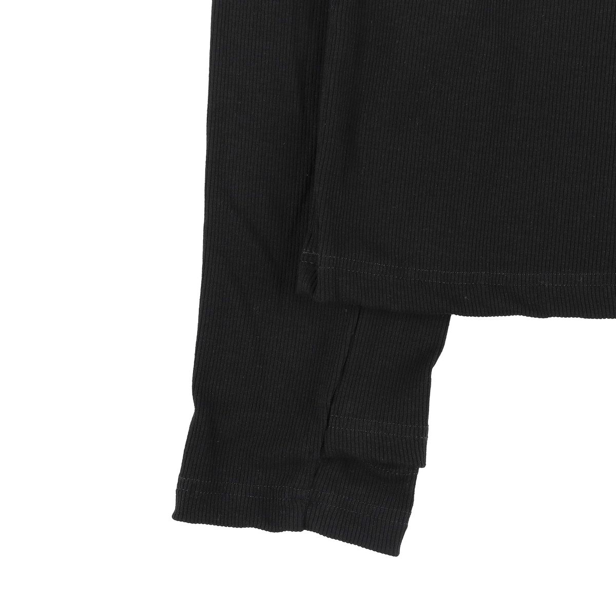 더왈드(THEWARLD) LIZARD AAS RIBBED LONGSLEEVE BLACK