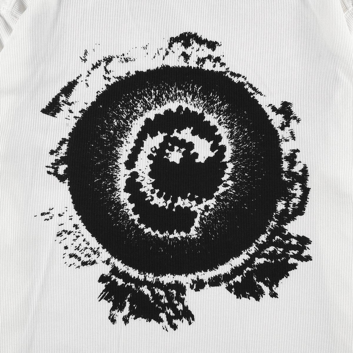 더왈드(THEWARLD) LIZARD AAS RIBBED LONGSLEEVE WHITE