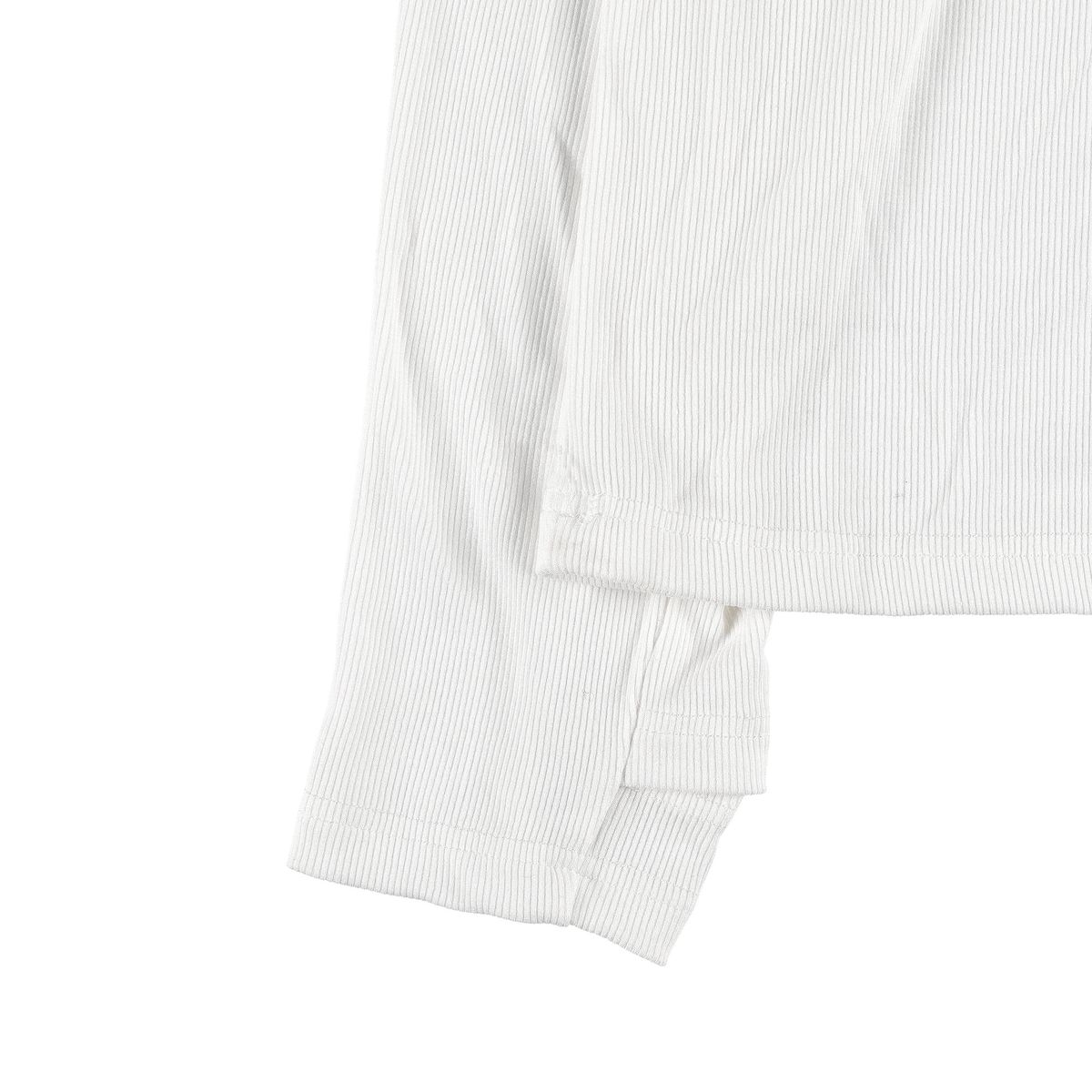 더왈드(THEWARLD) LIZARD AAS RIBBED LONGSLEEVE WHITE