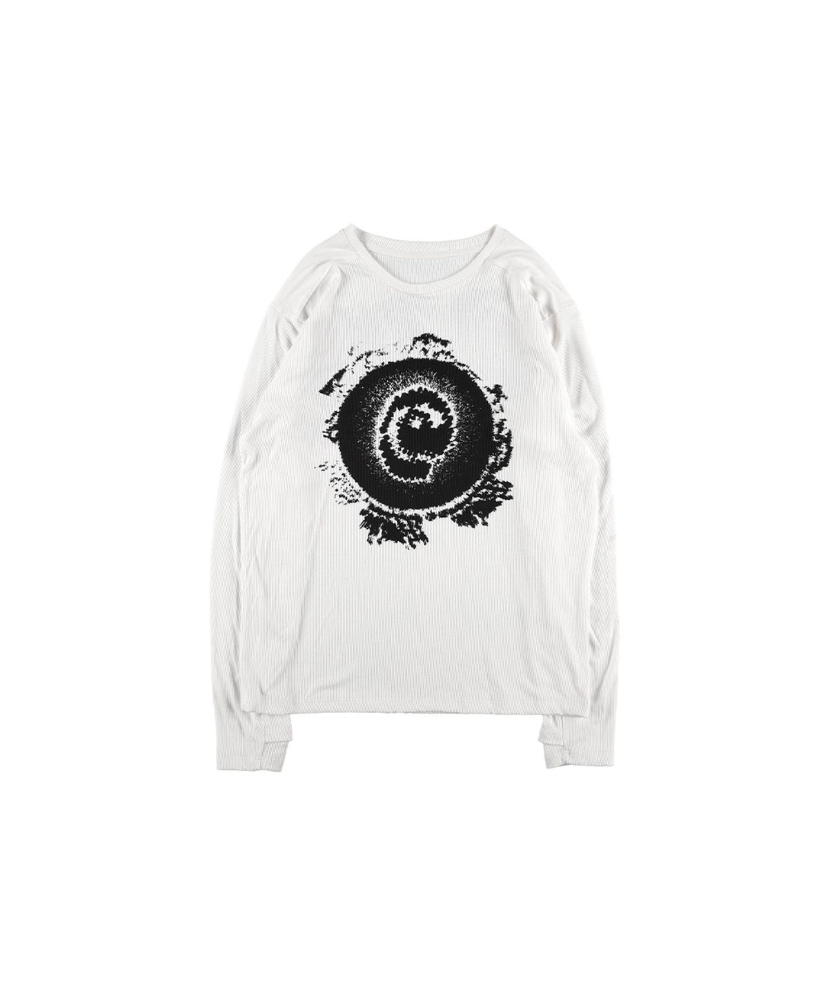 더왈드(THEWARLD) LIZARD AAS RIBBED LONGSLEEVE WHITE