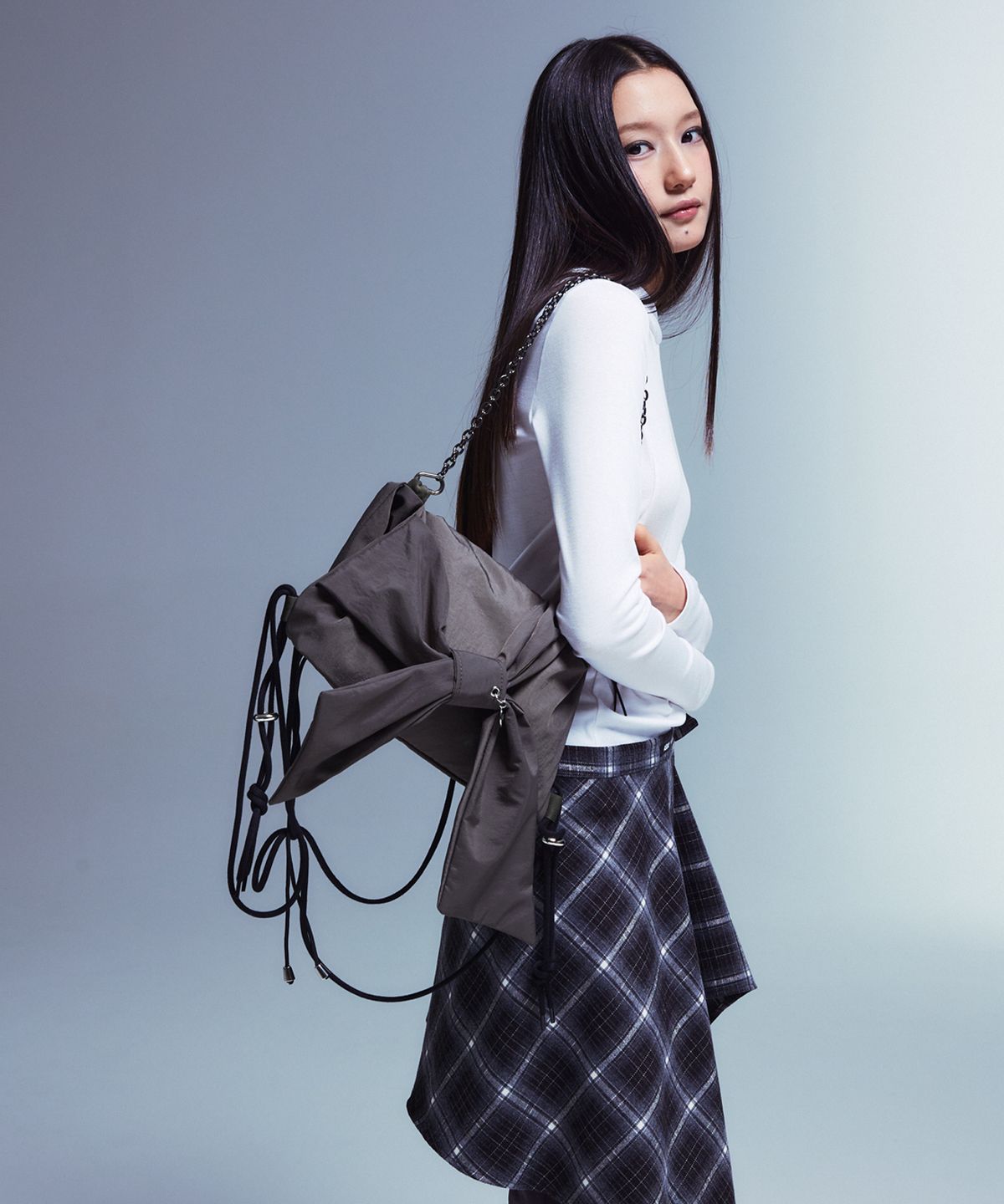 어세이(ASSAY) Ribbon 2way bag _ Nylon khaki