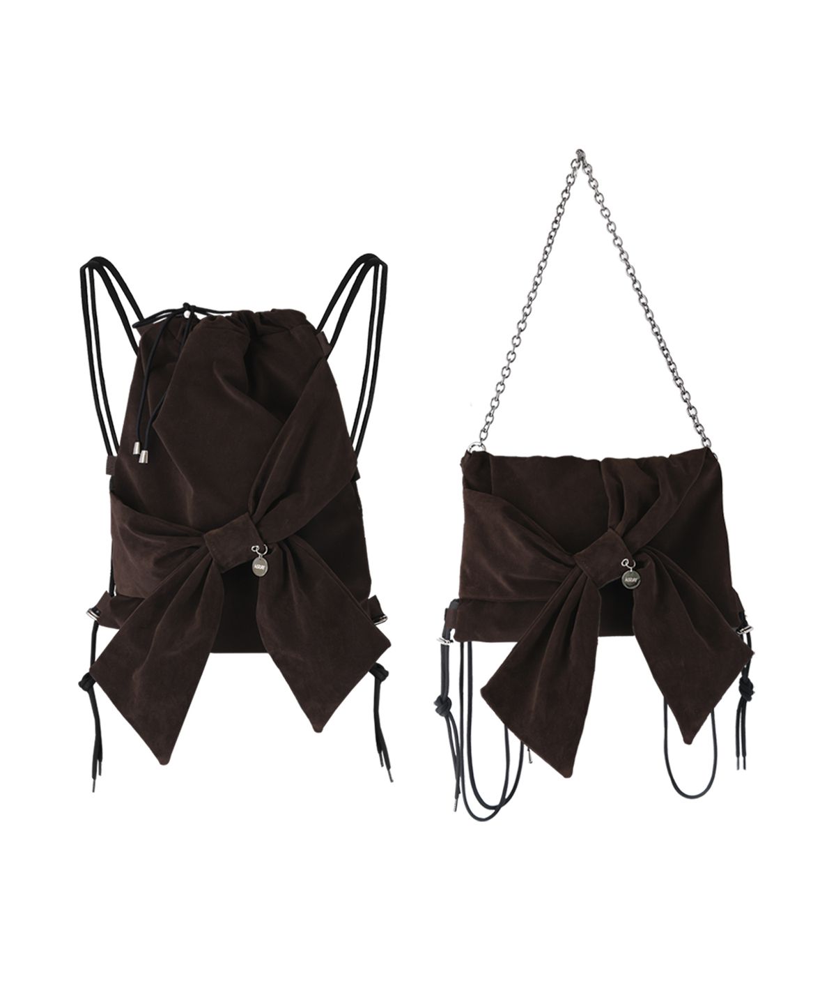아쎄이(ASSAY) Ribbon 2way bag _ Suede brown