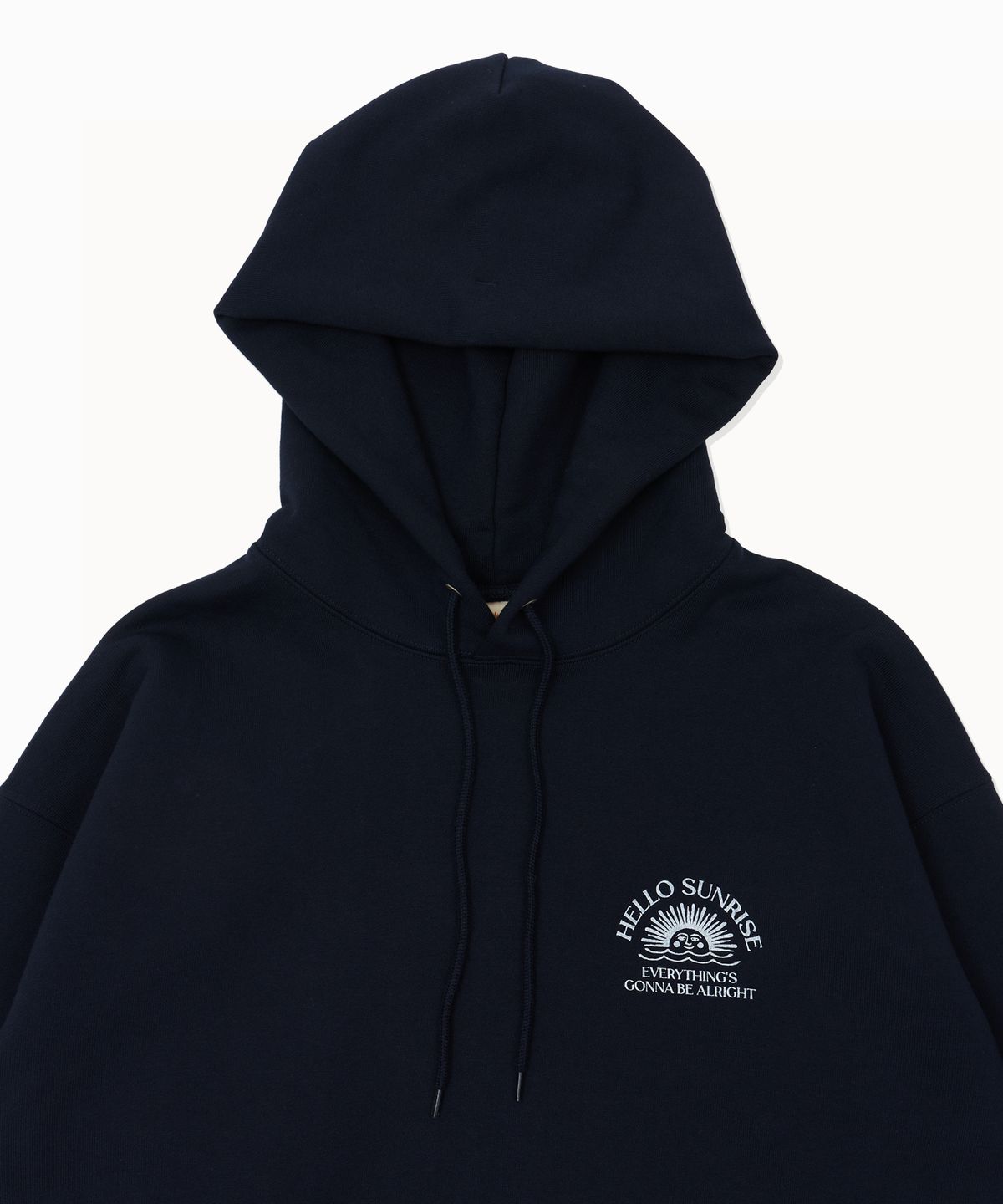 헬로 선라이즈(HELLO SUNRISE) HS Logo Hoodie_Navy