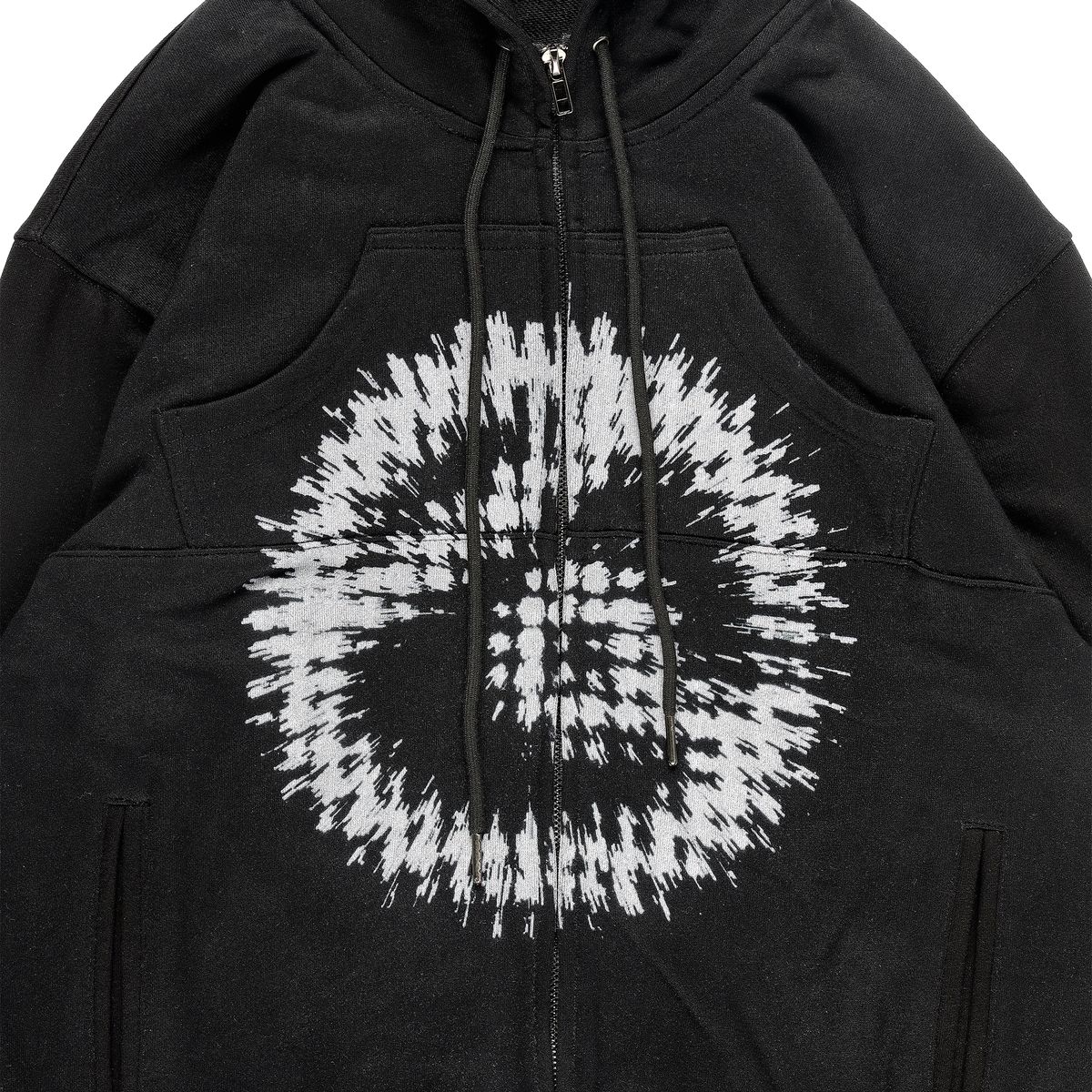더왈드(THEWARLD) EXP WARLD LOGO HOODIE ZIP UP BLACK