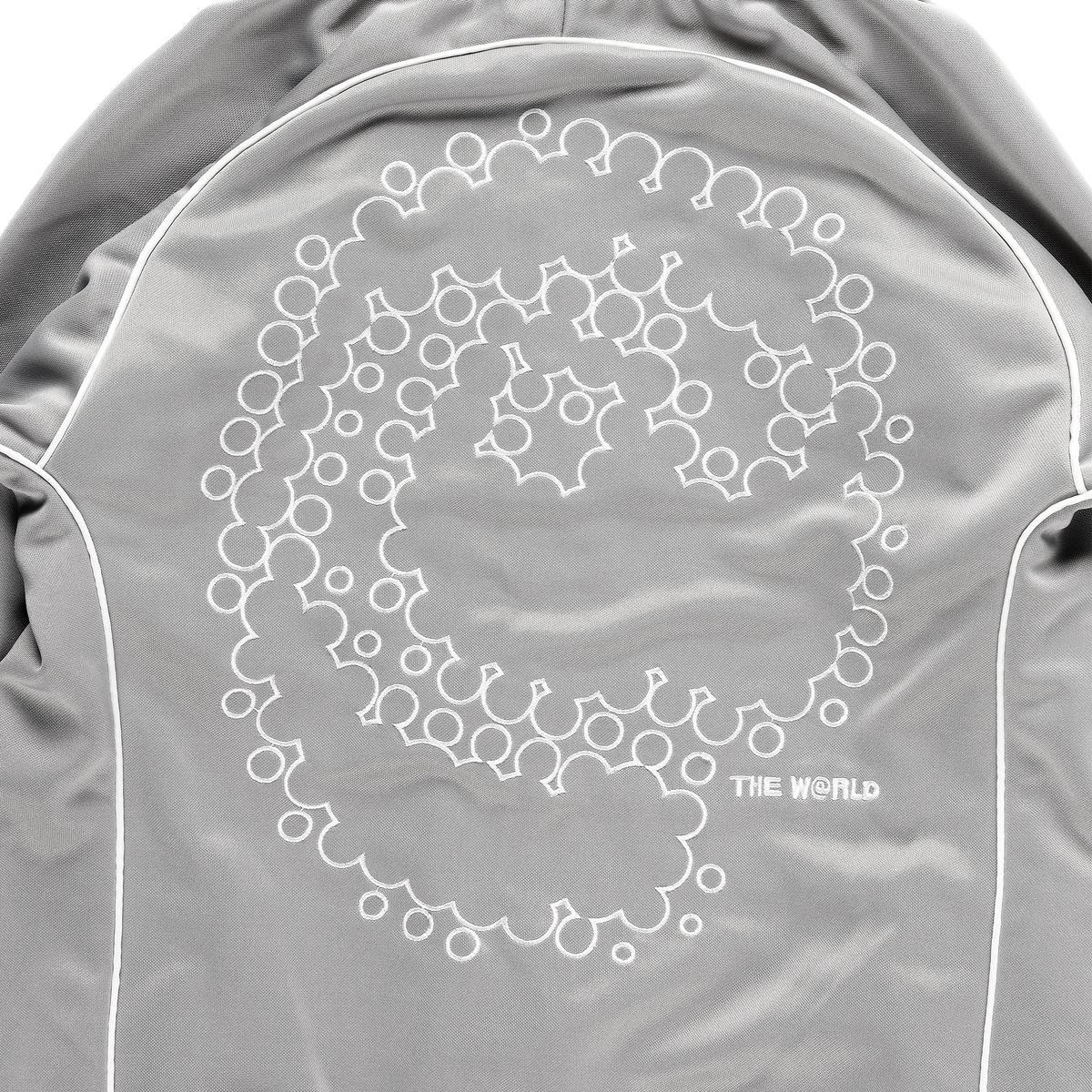 더왈드(THEWARLD) AAS LOGO TRACK ZIP UP JACKET CHACOAL