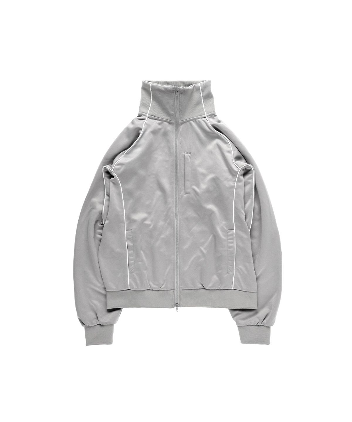 더왈드(THEWARLD) AAS LOGO TRACK ZIP UP JACKET CHACOAL