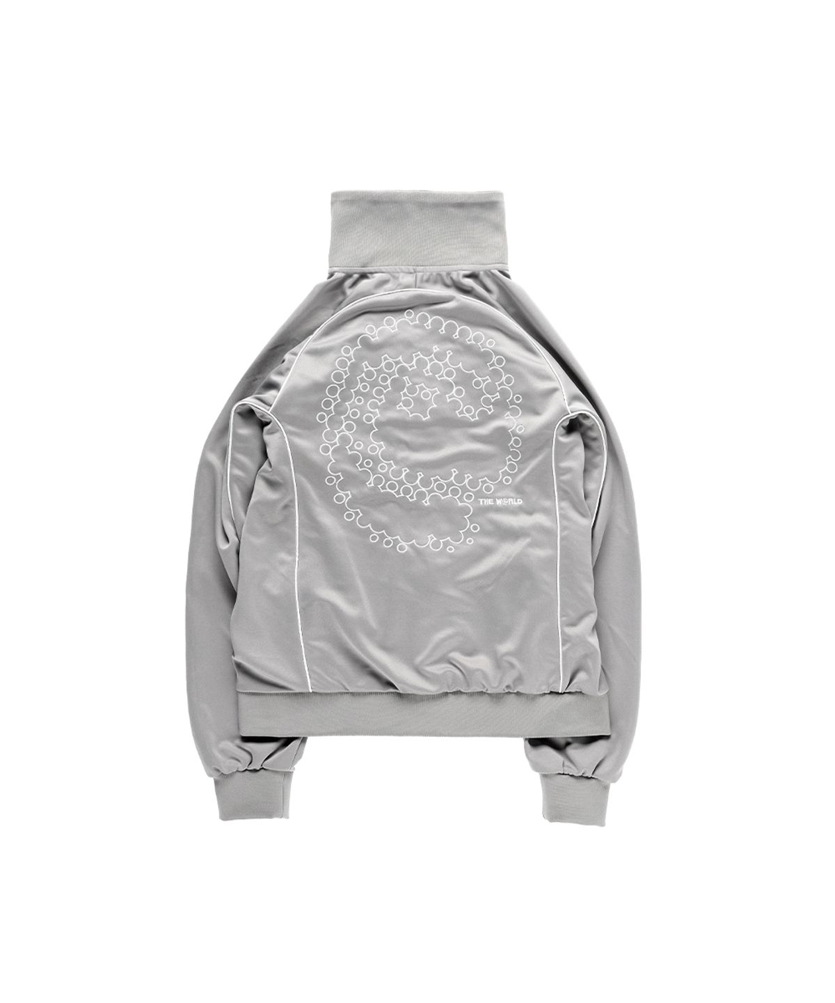더왈드(THEWARLD) AAS LOGO TRACK ZIP UP JACKET CHACOAL