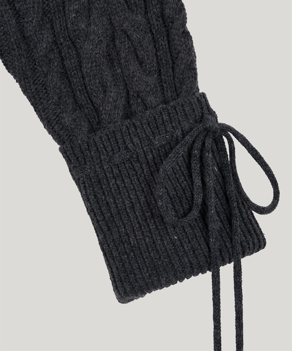 포에트서울(POETSEOUL) cable collar knit_charcoal